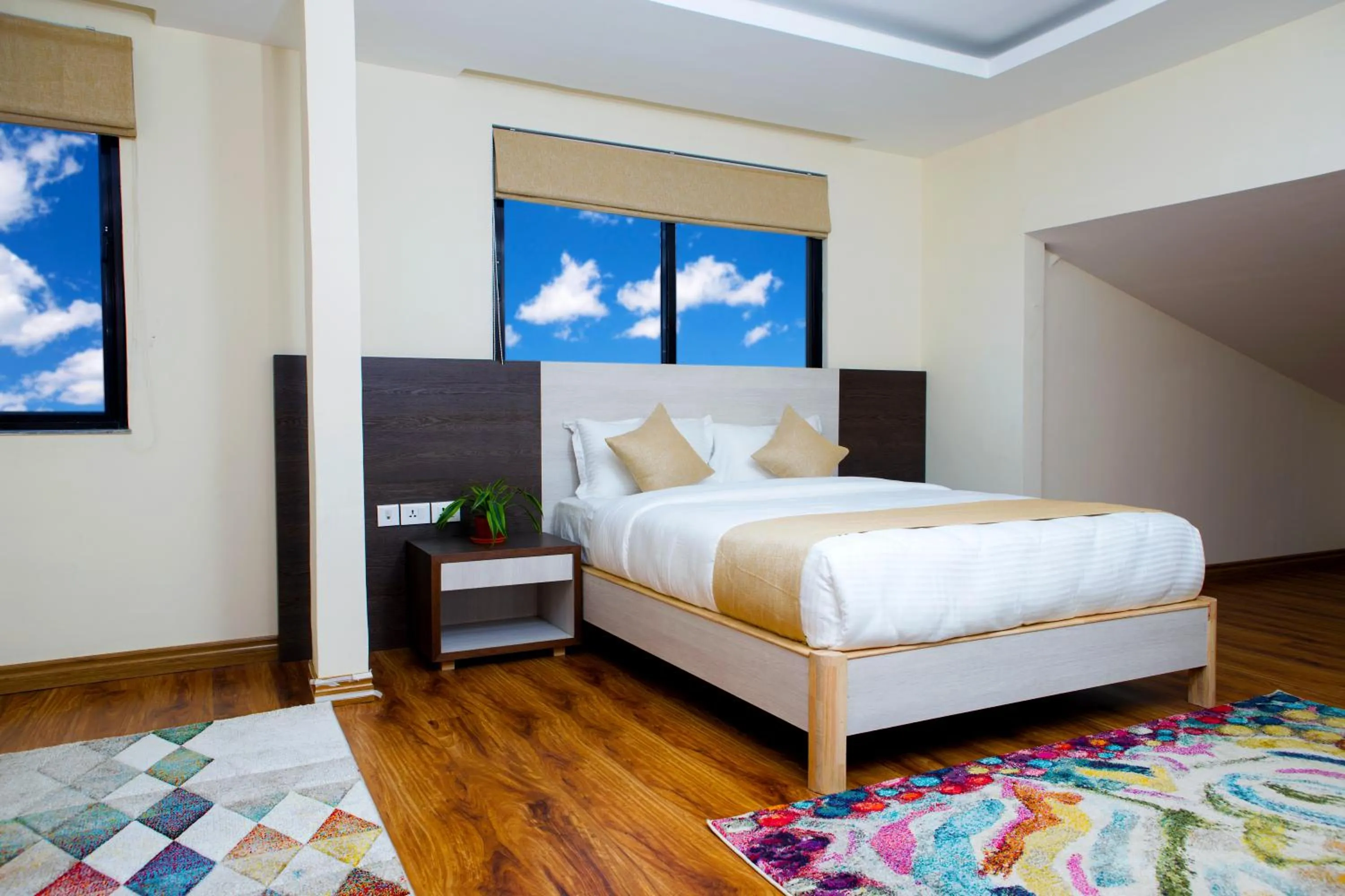 Bed in Sarovar Residency Serviced Apartment Hotel