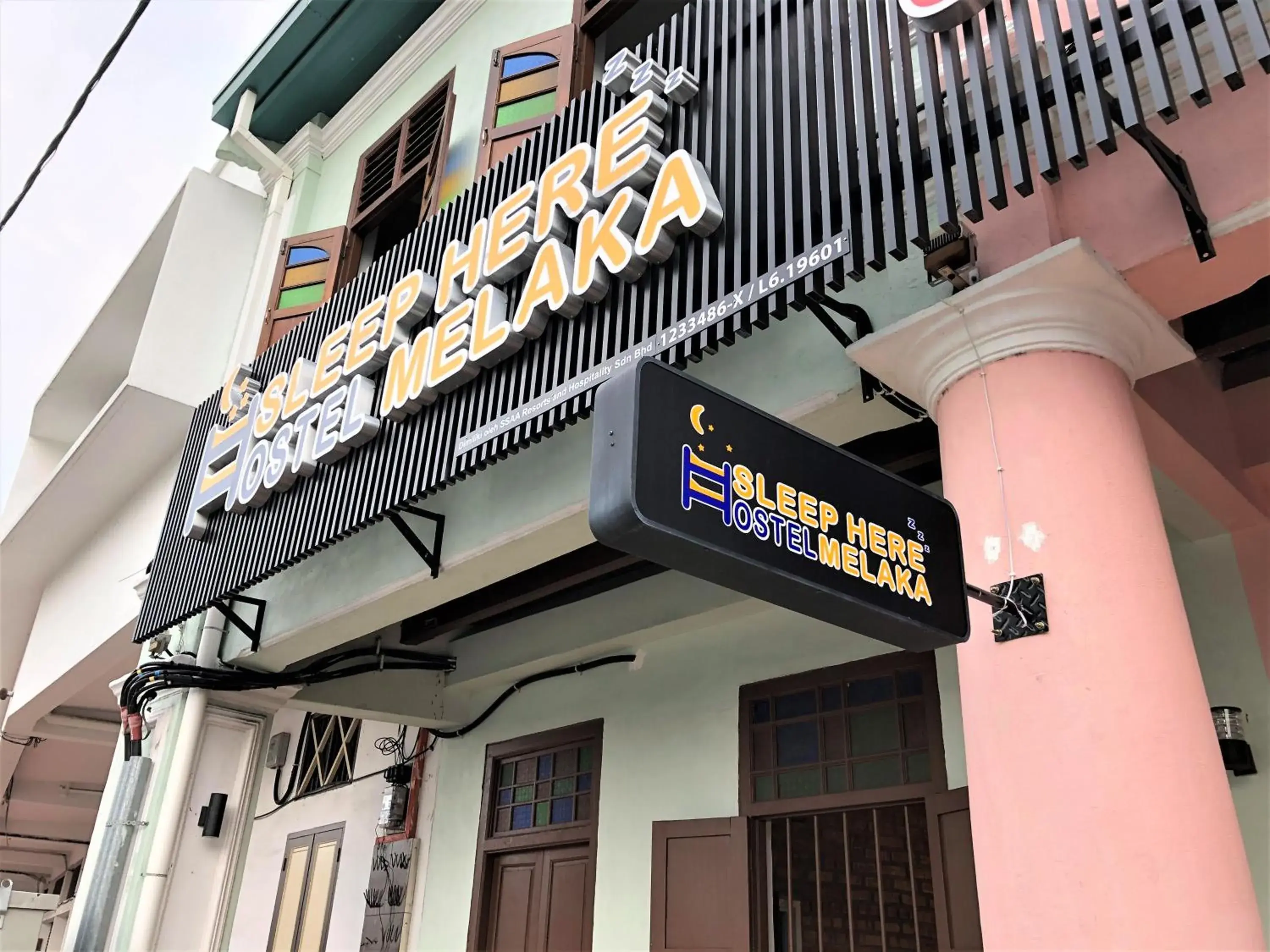Property building in Sleep Here Hostel, Melaka Property building in Sleep Here Hostel, Melaka