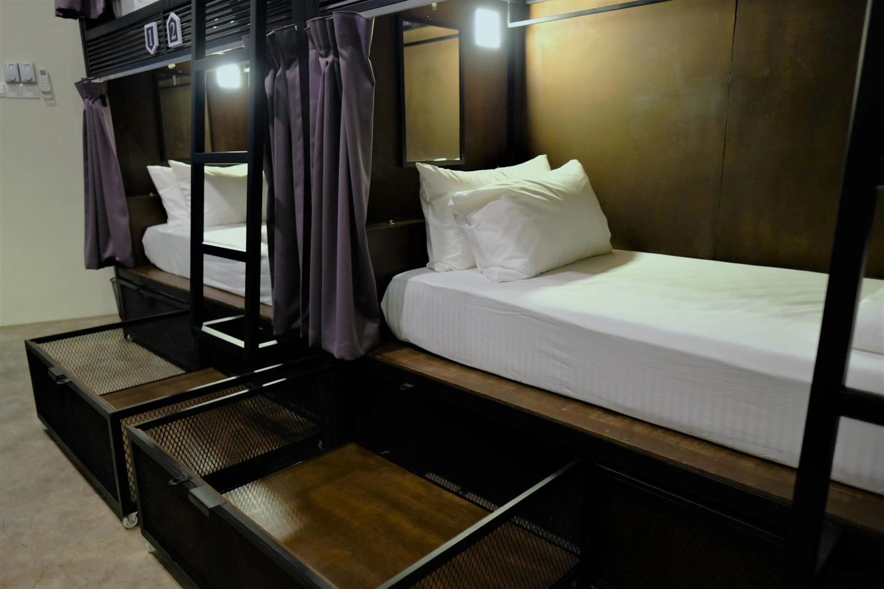 bunk bed, Bed in Sleep Here Hostel, Melaka