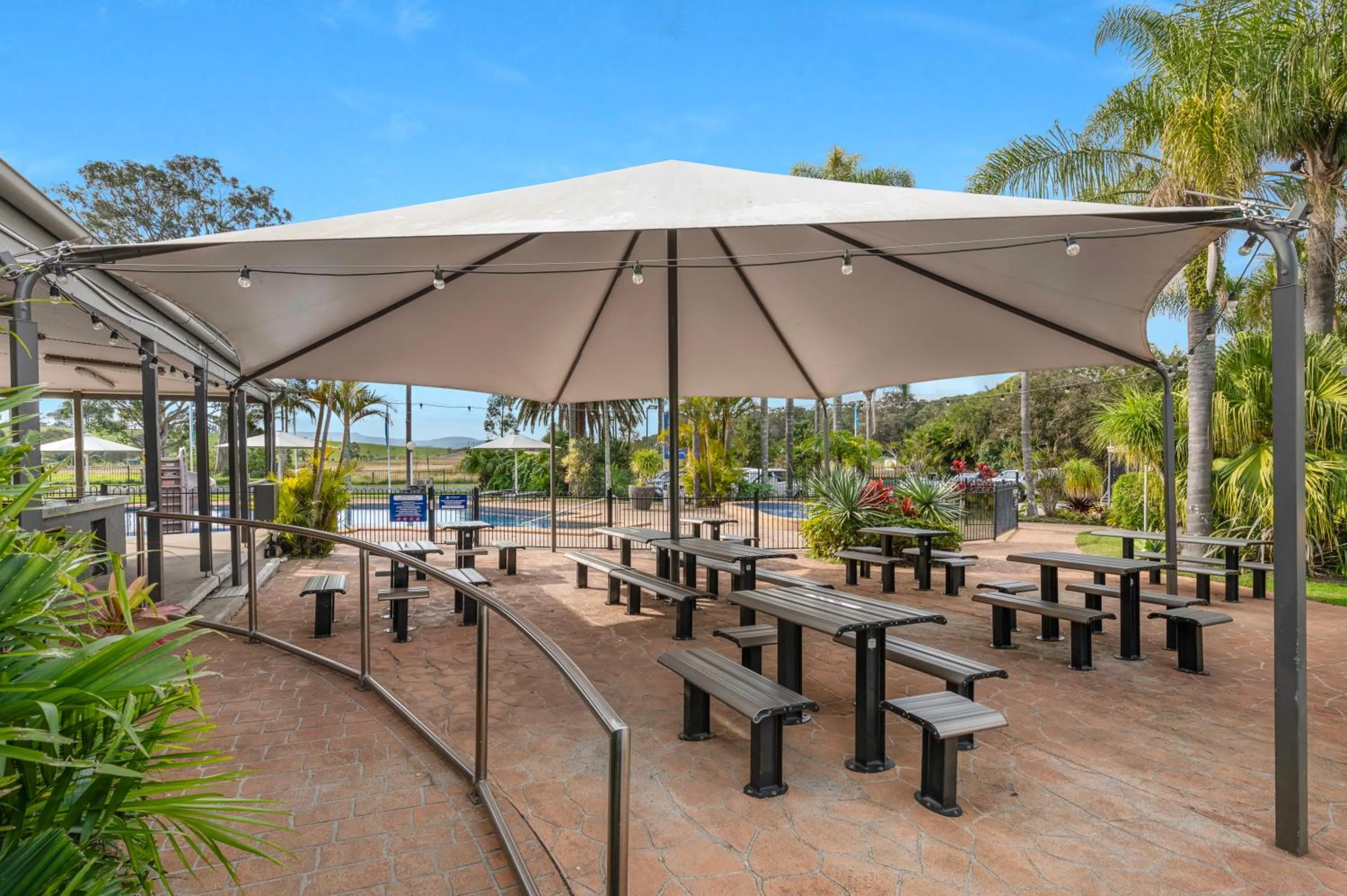 Patio in Mountain View Resort