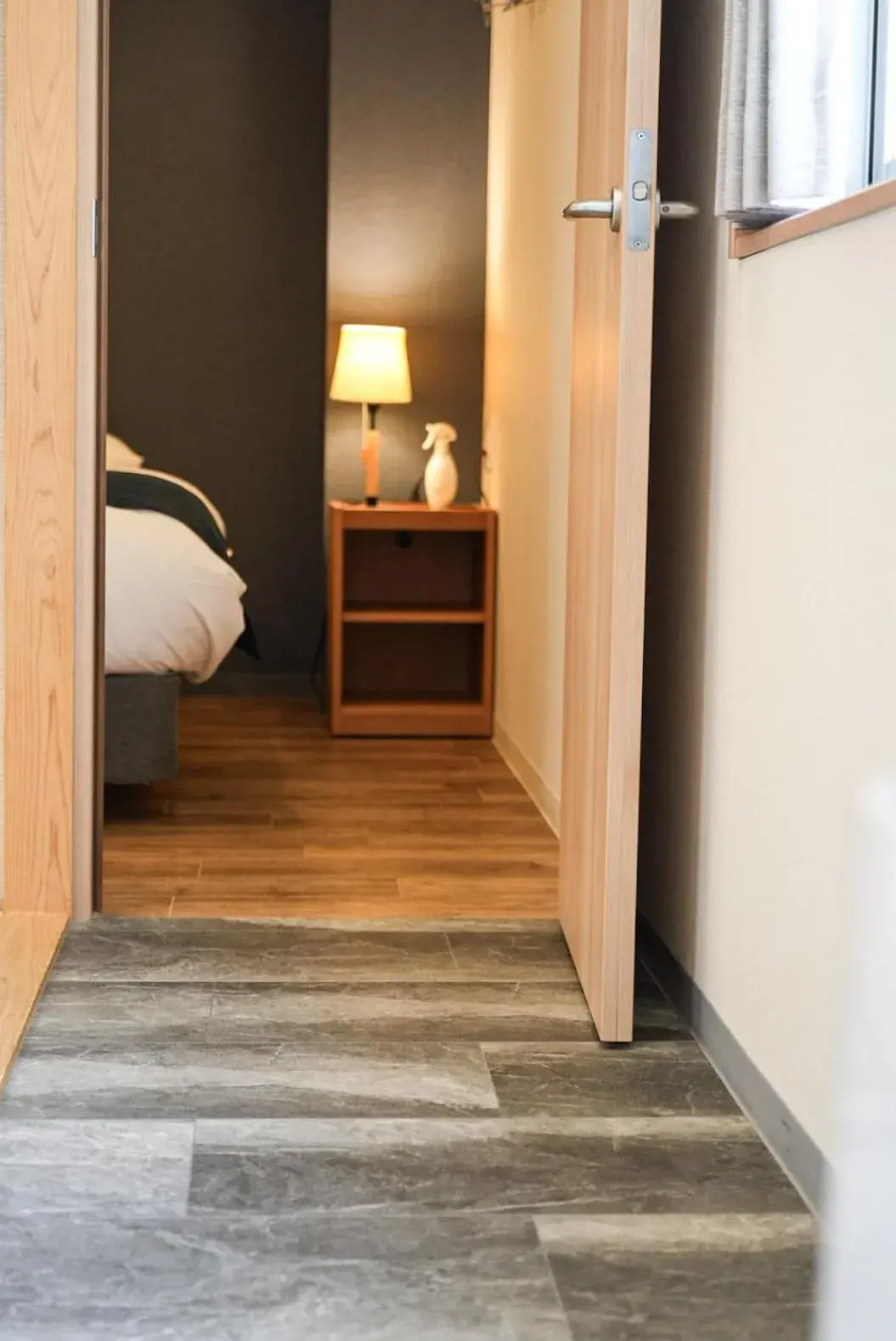 Bed in GLANZ KEI Kyoto Station Bed in GLANZ KEI Kyoto Station