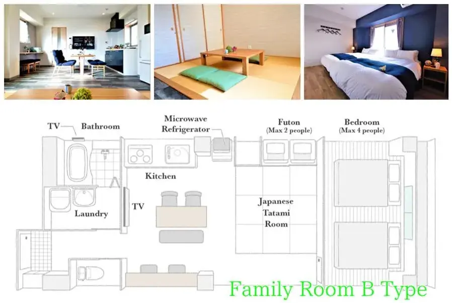 Bed in GLANZ KEI Kyoto Station Bed in GLANZ KEI Kyoto Station