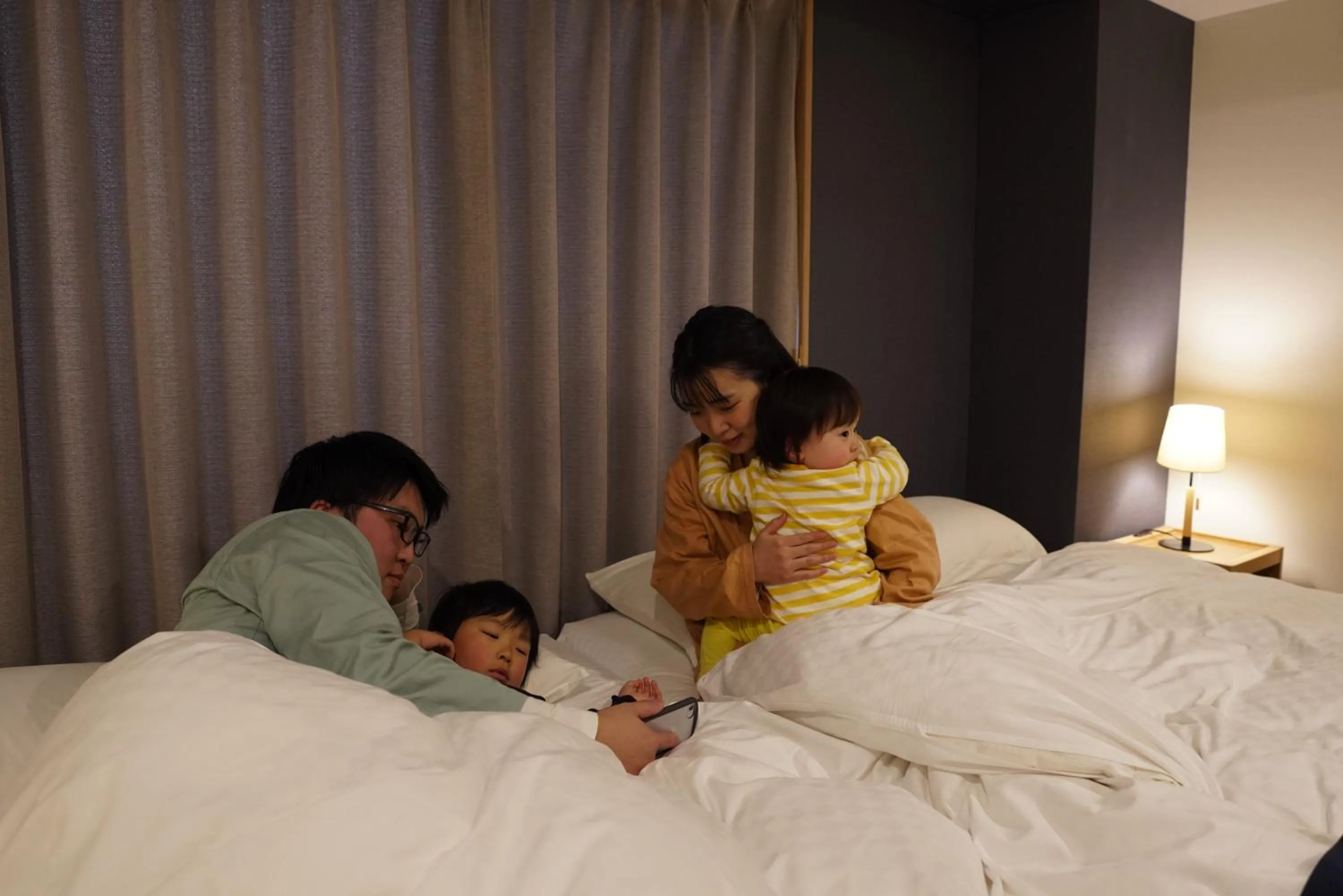 Bed in GLANZ KEI Kyoto Station