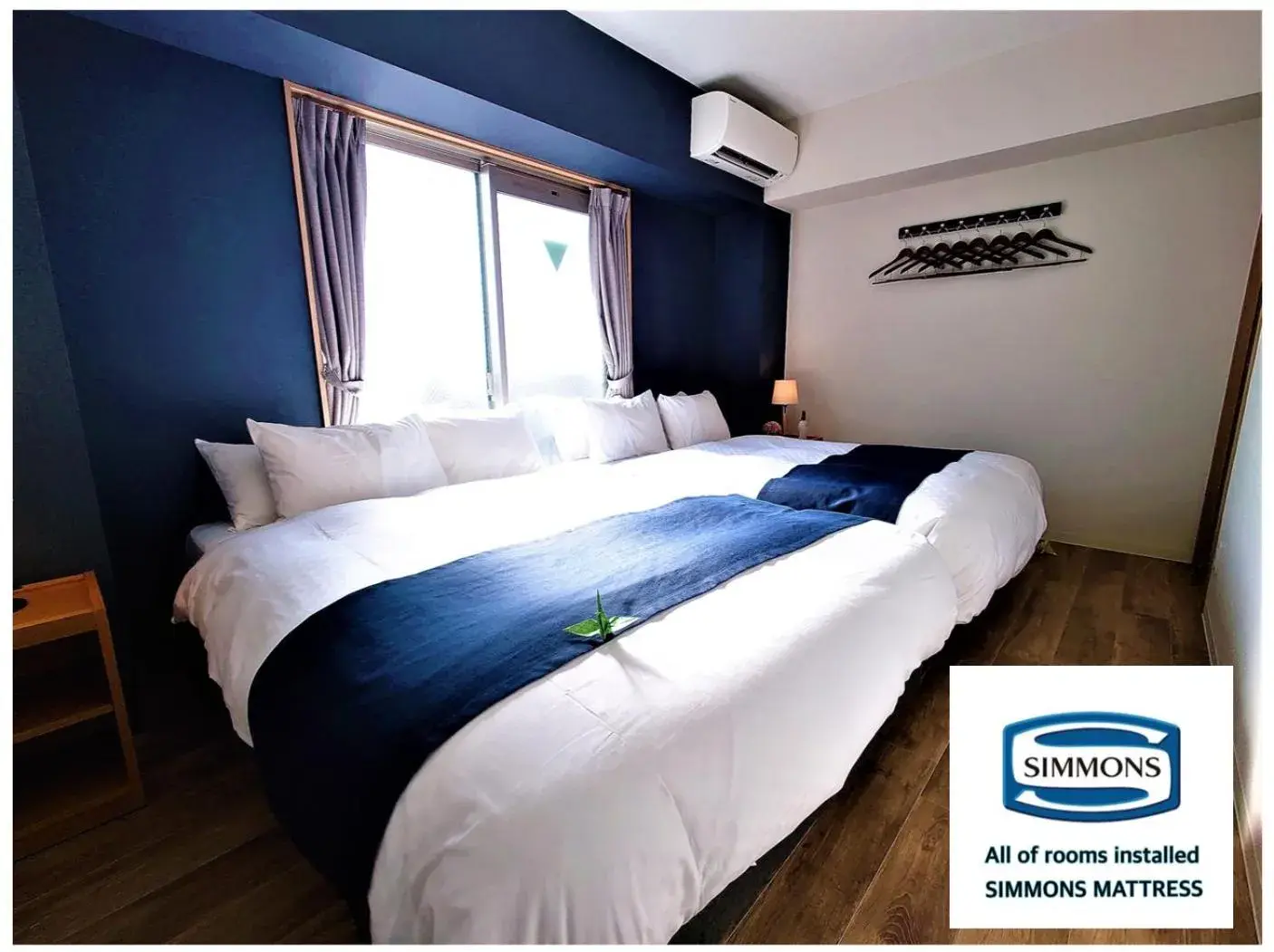 Bed in GLANZ KEI Kyoto Station Bed in GLANZ KEI Kyoto Station