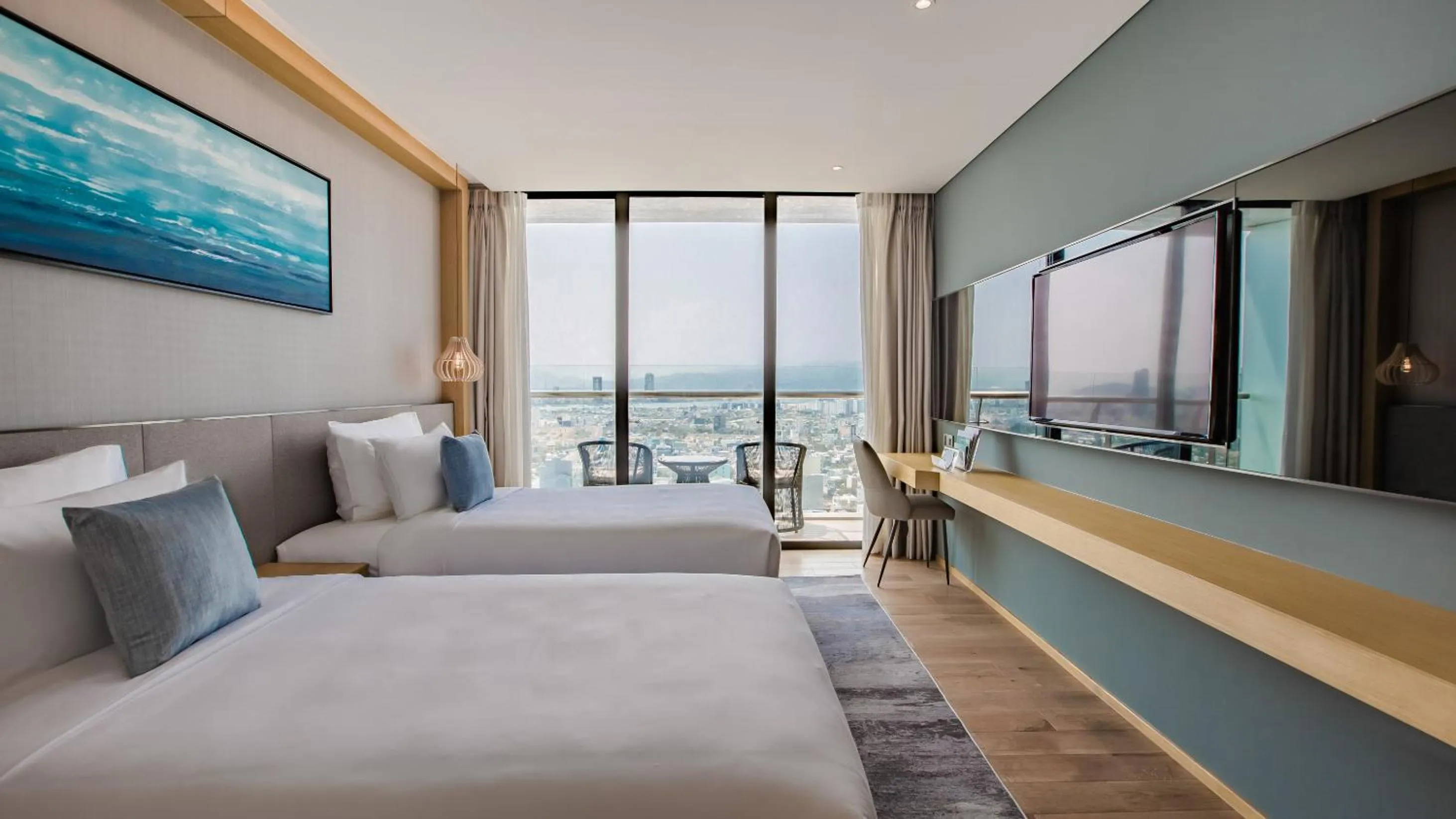 TV and multimedia, Bed in Prince Hotel Da Nang - Formerly Sel de Mer Hotel & Suites