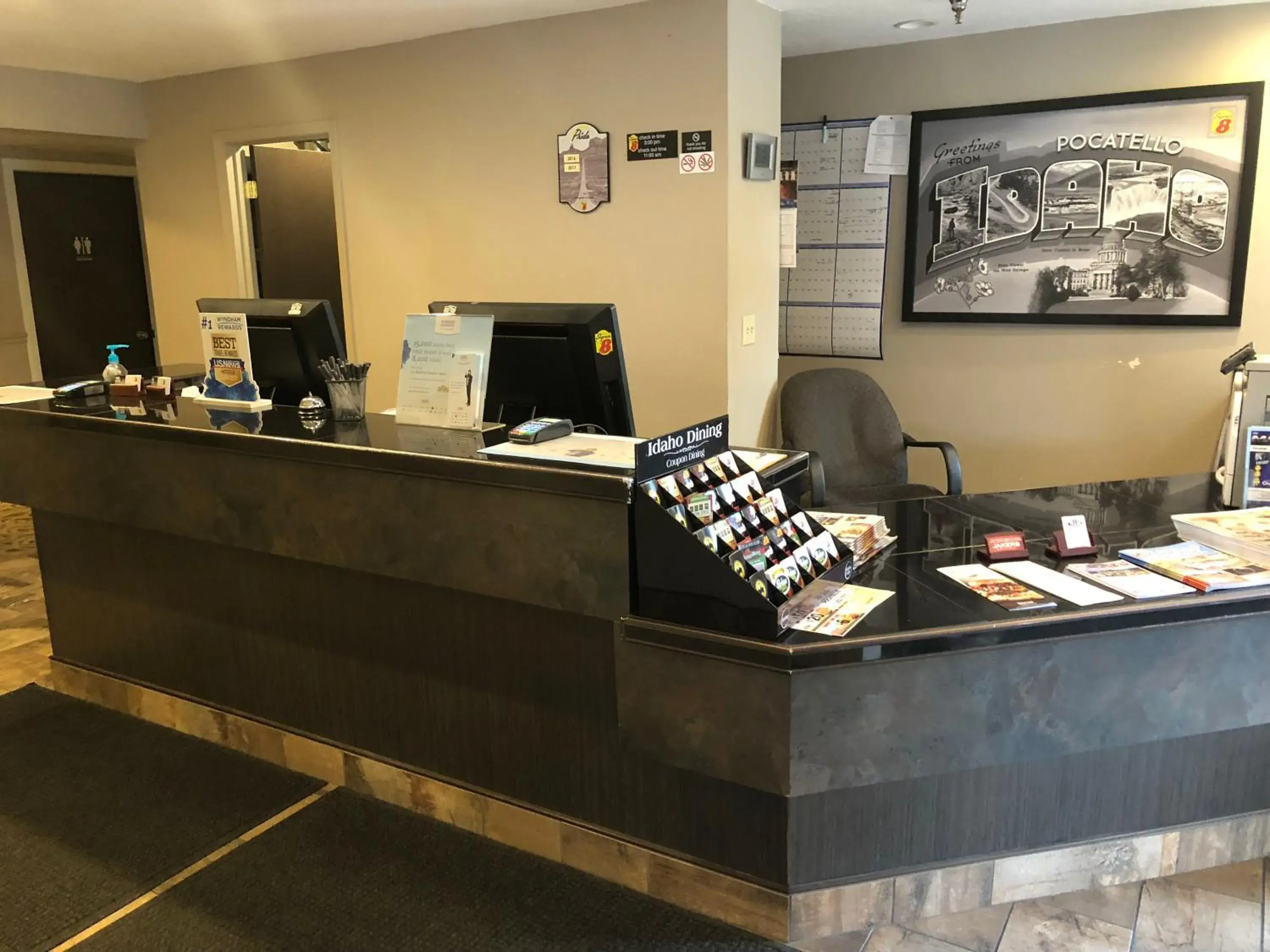 Lobby or reception in Super 8 by Wyndham Pocatello Lobby or reception in Super 8 by Wyndham Pocatello