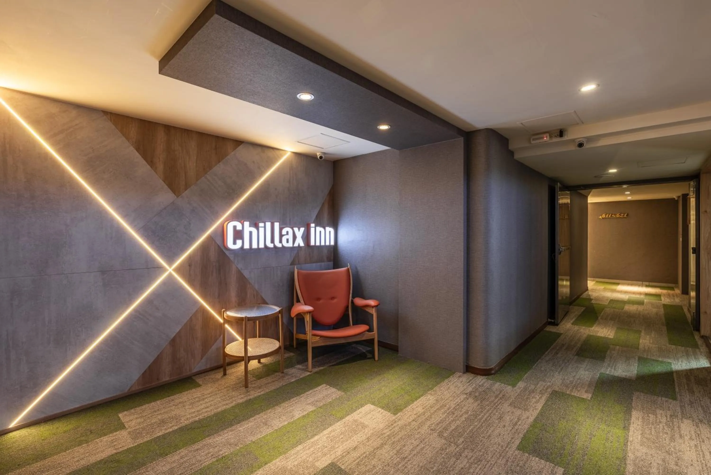 Seating area in Chillax Inn 知樂愛河館