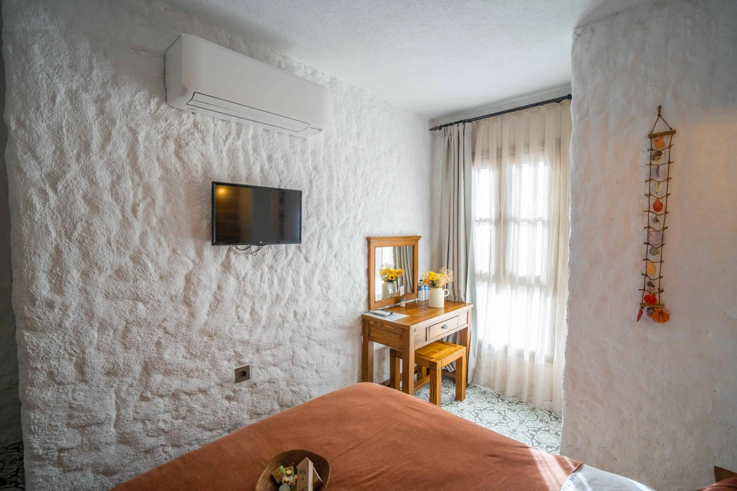 Bed in Ajlan Hotel Cunda