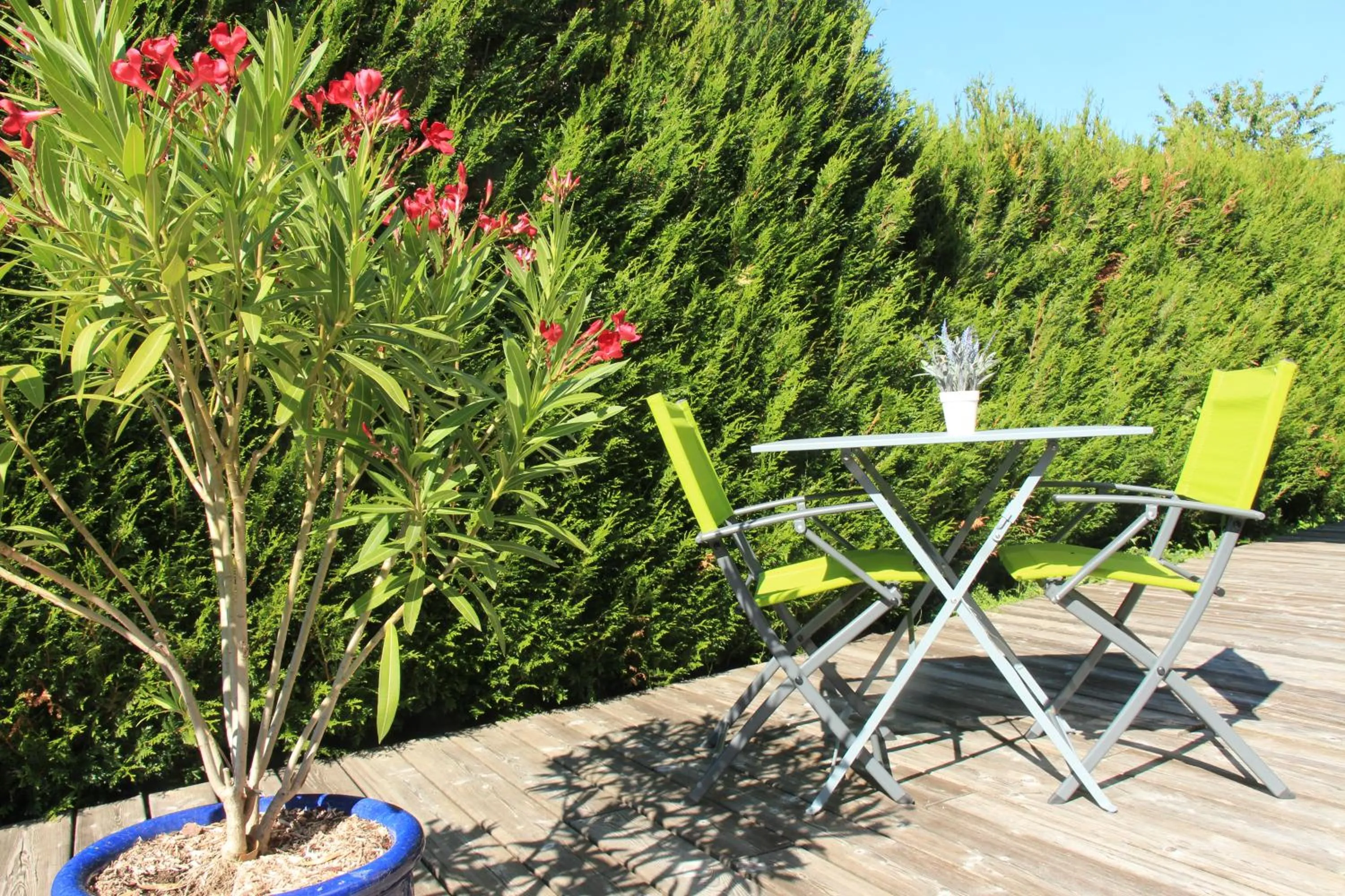 Patio in La Villanelle maison d'hôtes