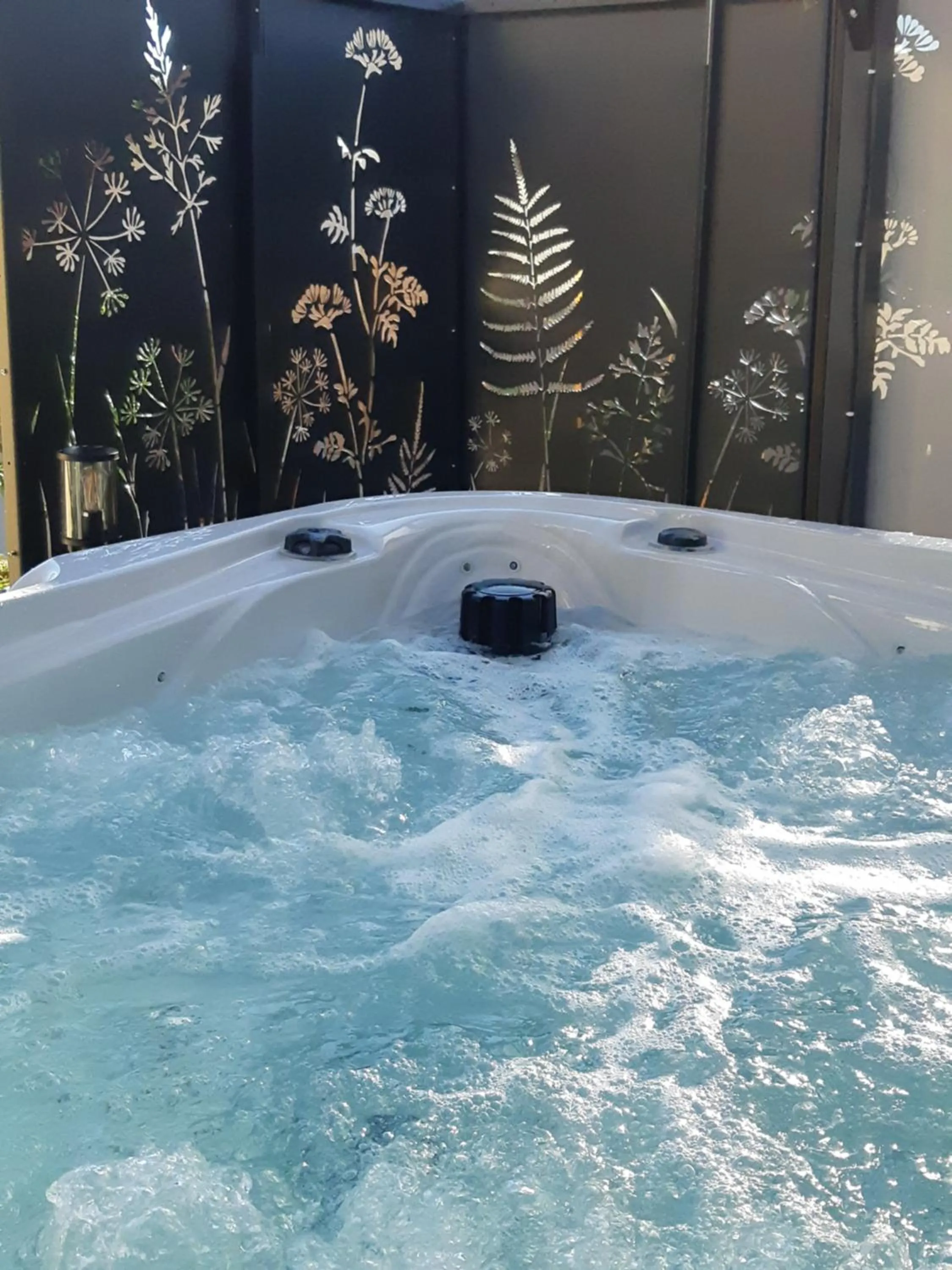 Hot Tub in La Villanelle maison d'hôtes
