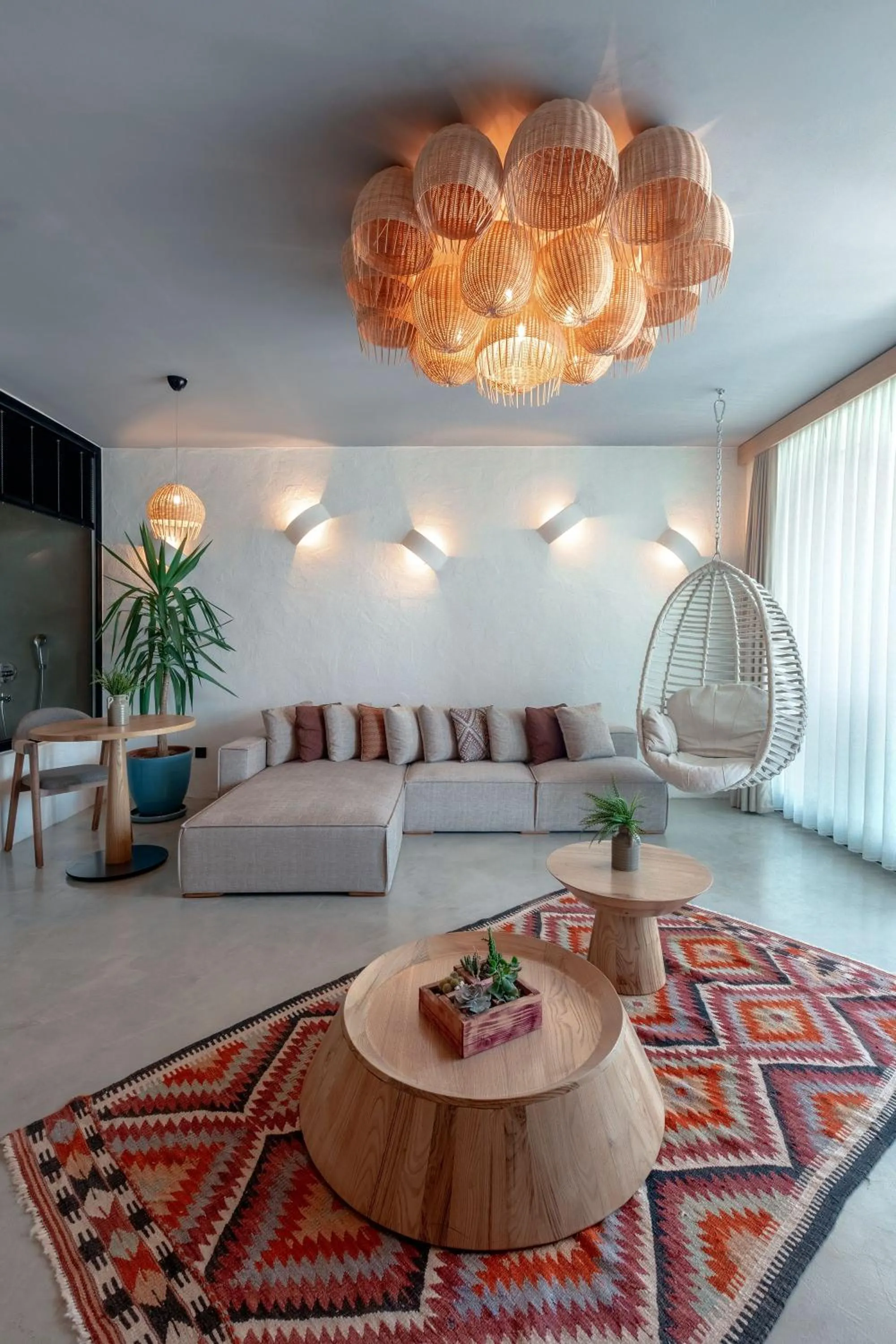 Seating area in Harbour Suites Fethiye