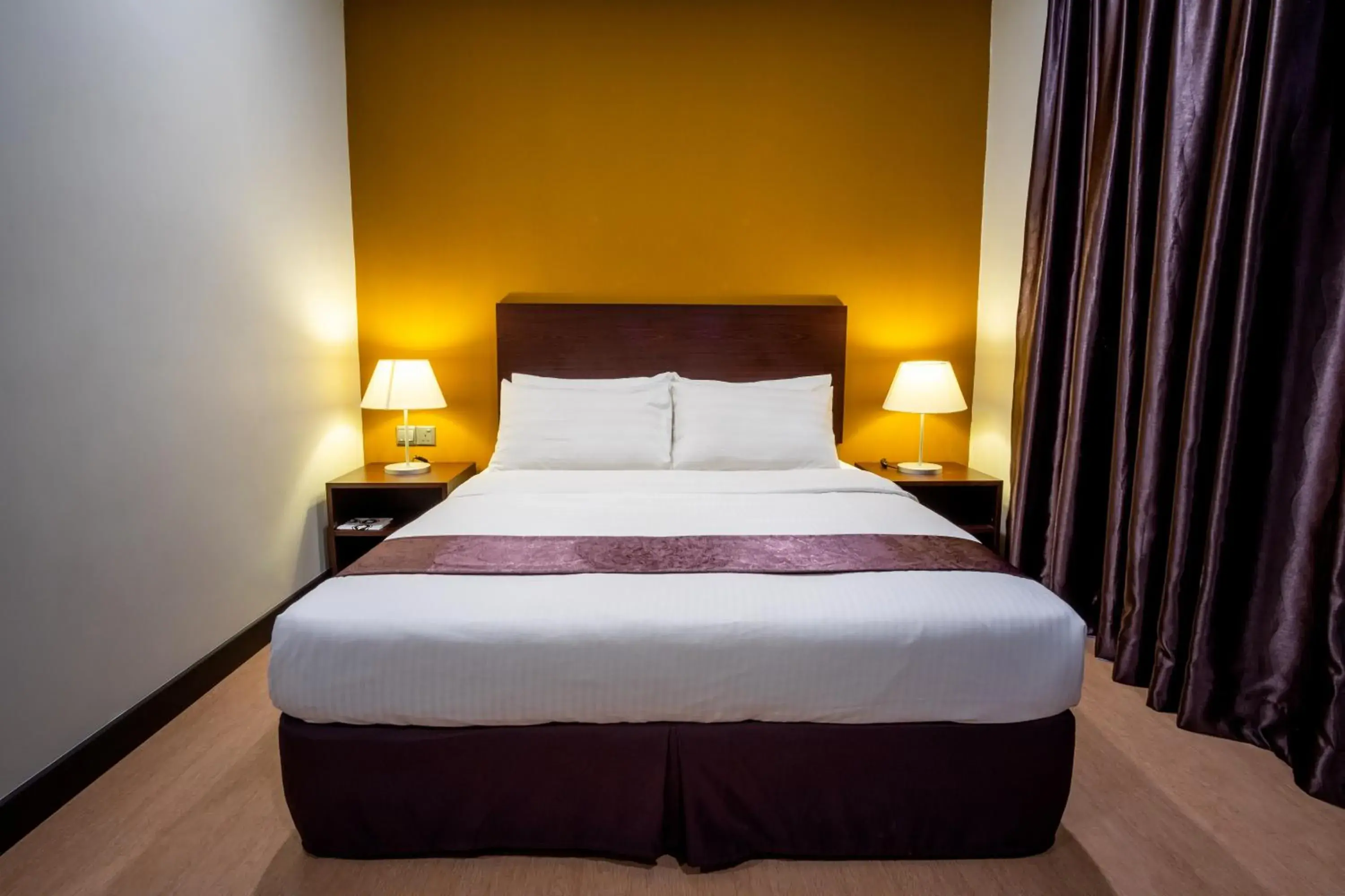 Bed in Orkid Inn Mahkota Cheras Bed in Orkid Inn Mahkota Cheras