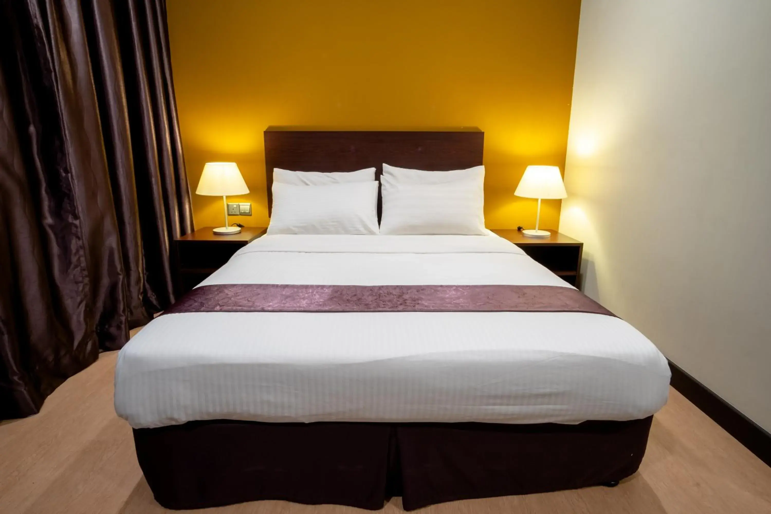 Bed in Orkid Inn Mahkota Cheras Bed in Orkid Inn Mahkota Cheras