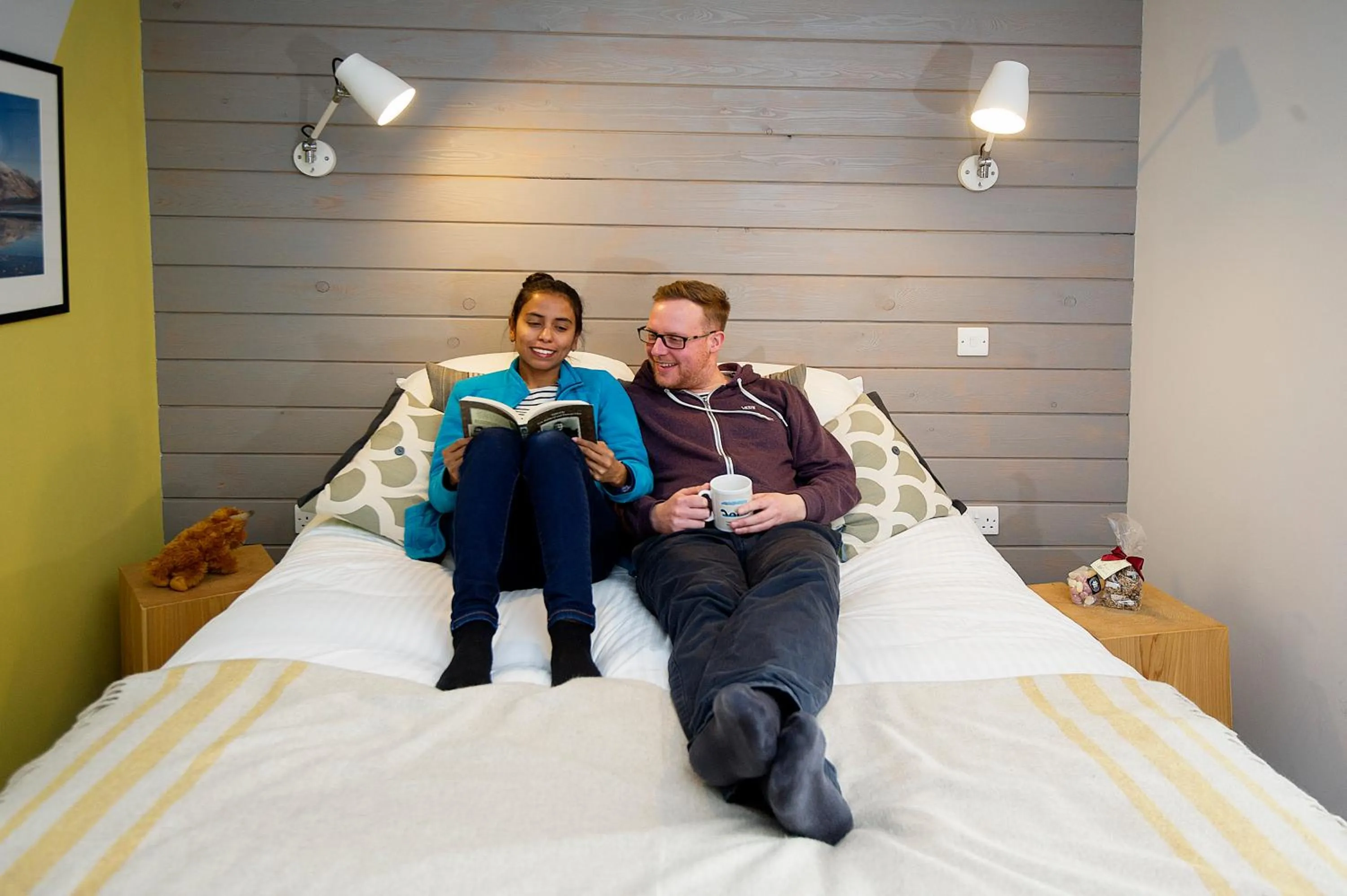 People, Bed in Lock Chambers, Caledonian Canal Centre