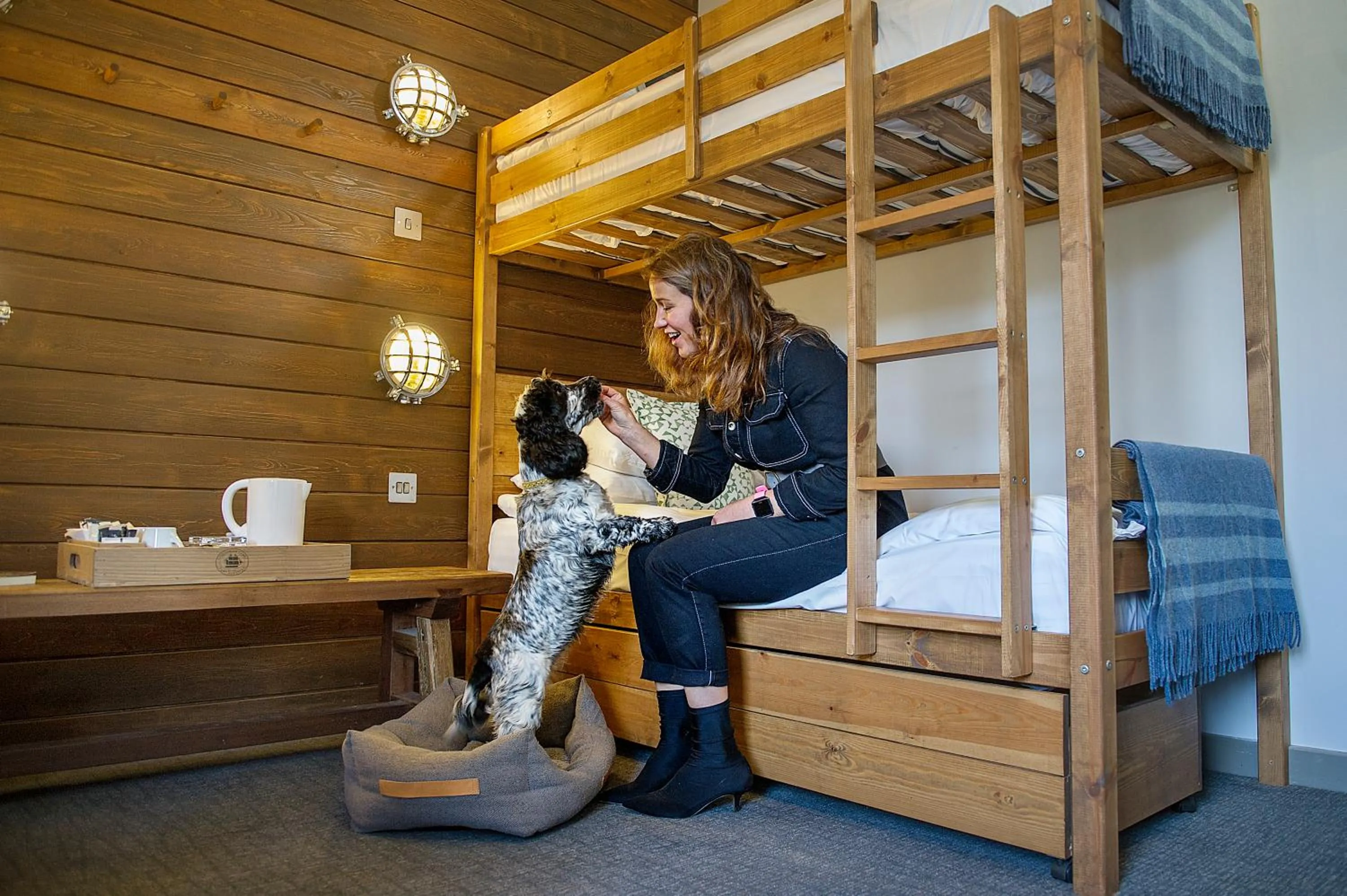 People, Bed in Lock Chambers, Caledonian Canal Centre