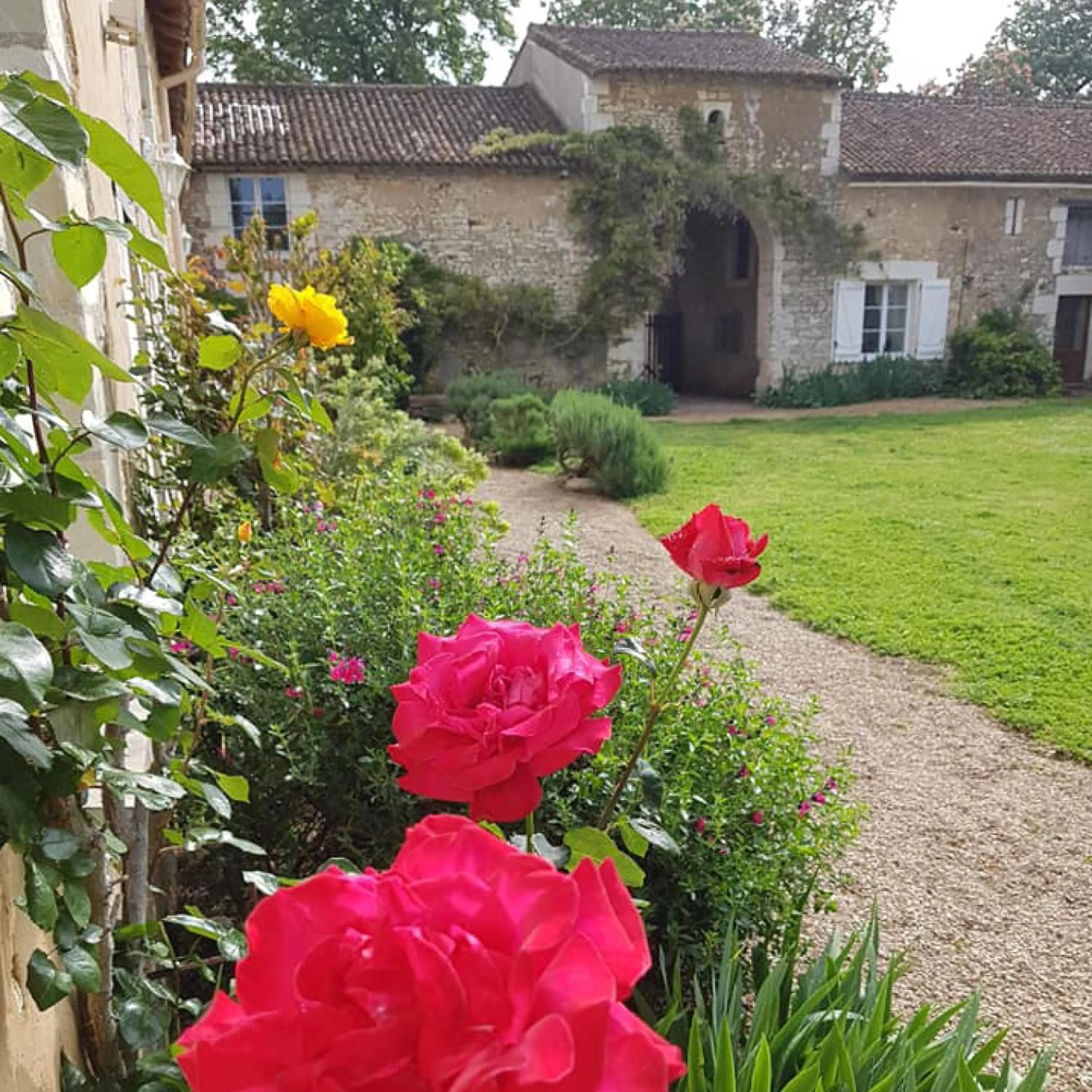 Garden in Le Logis de la Pataudière
