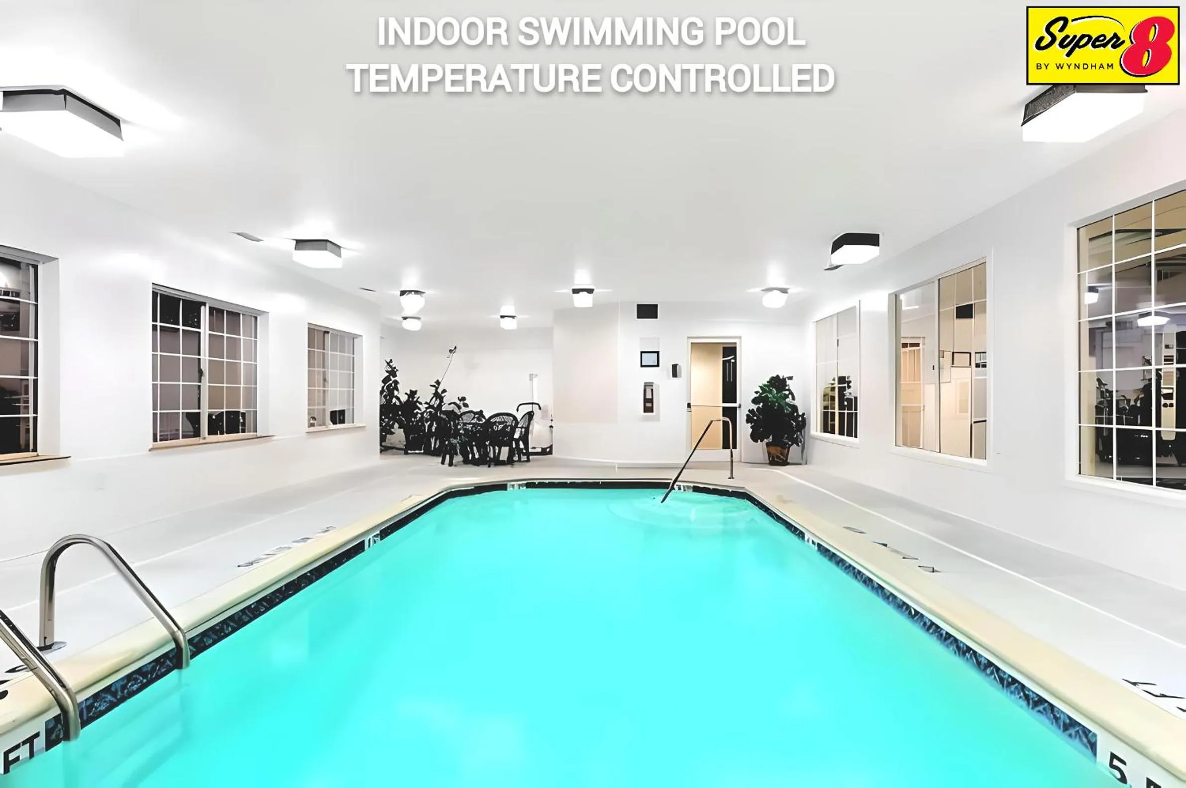 Swimming pool in Super 8 by Wyndham Smithfield-Selma