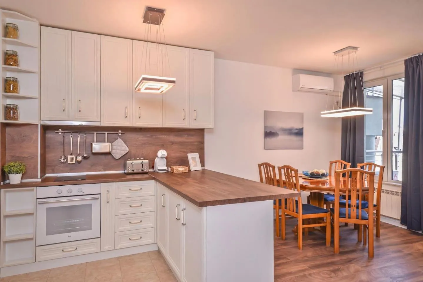 Kitchen or kitchenette in Spacious 2BD 2BA Flat - South Park & Vitosha Views by Flat Mаnager