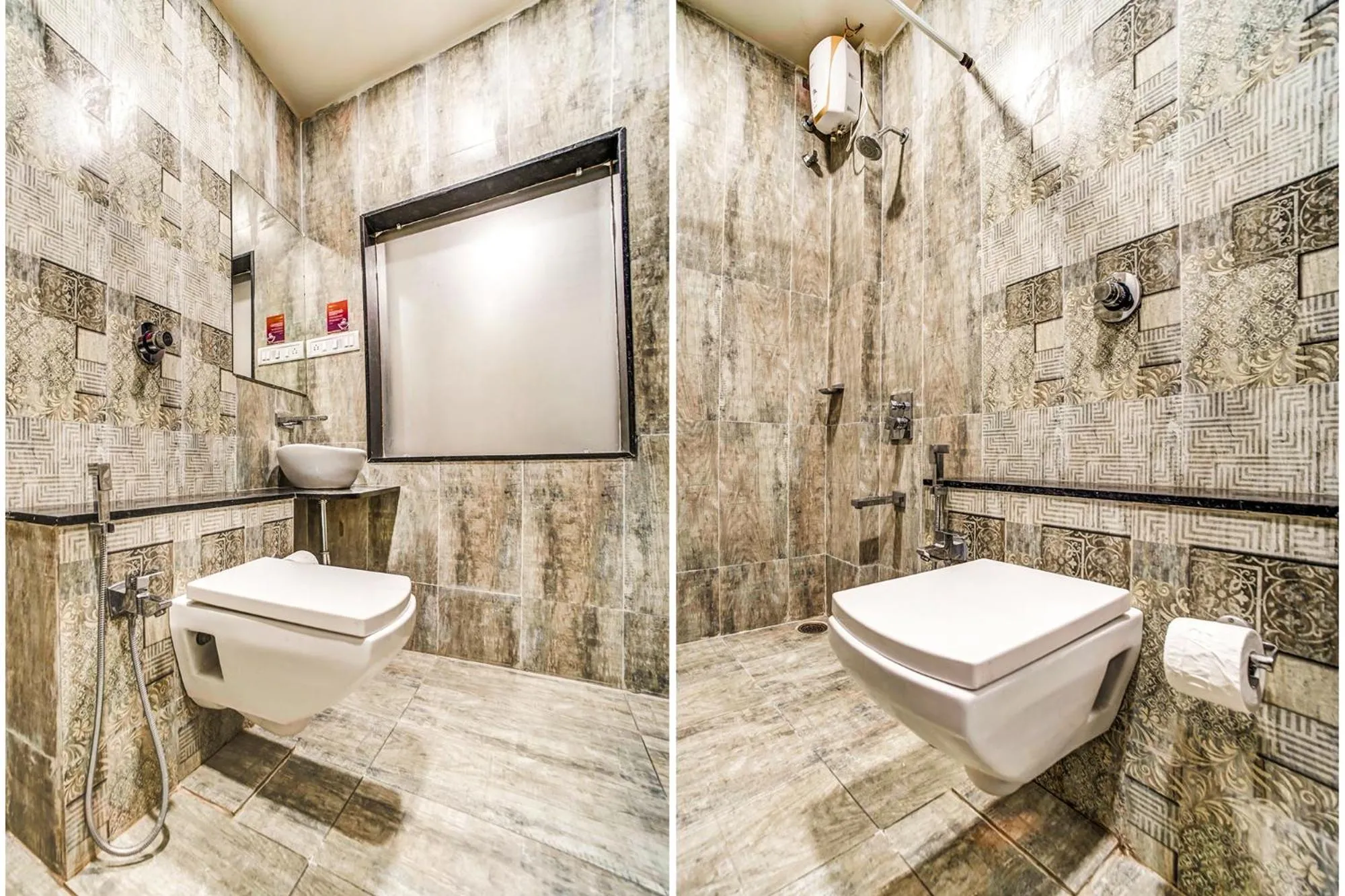 Bathroom in FabHotel Global Inn - Nr Sanjeevani Children's Hospital