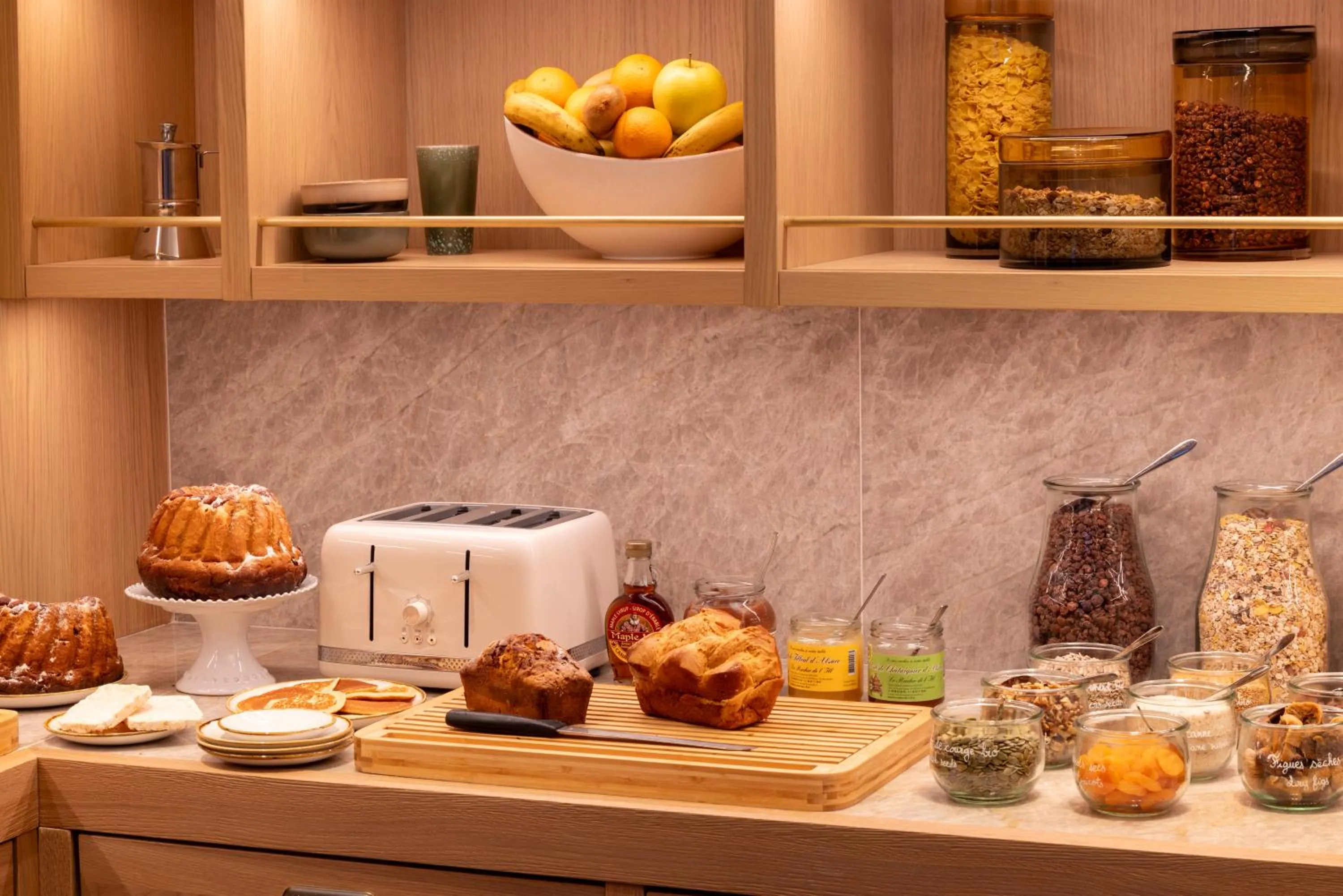 Buffet breakfast in Hotel Le Colombier