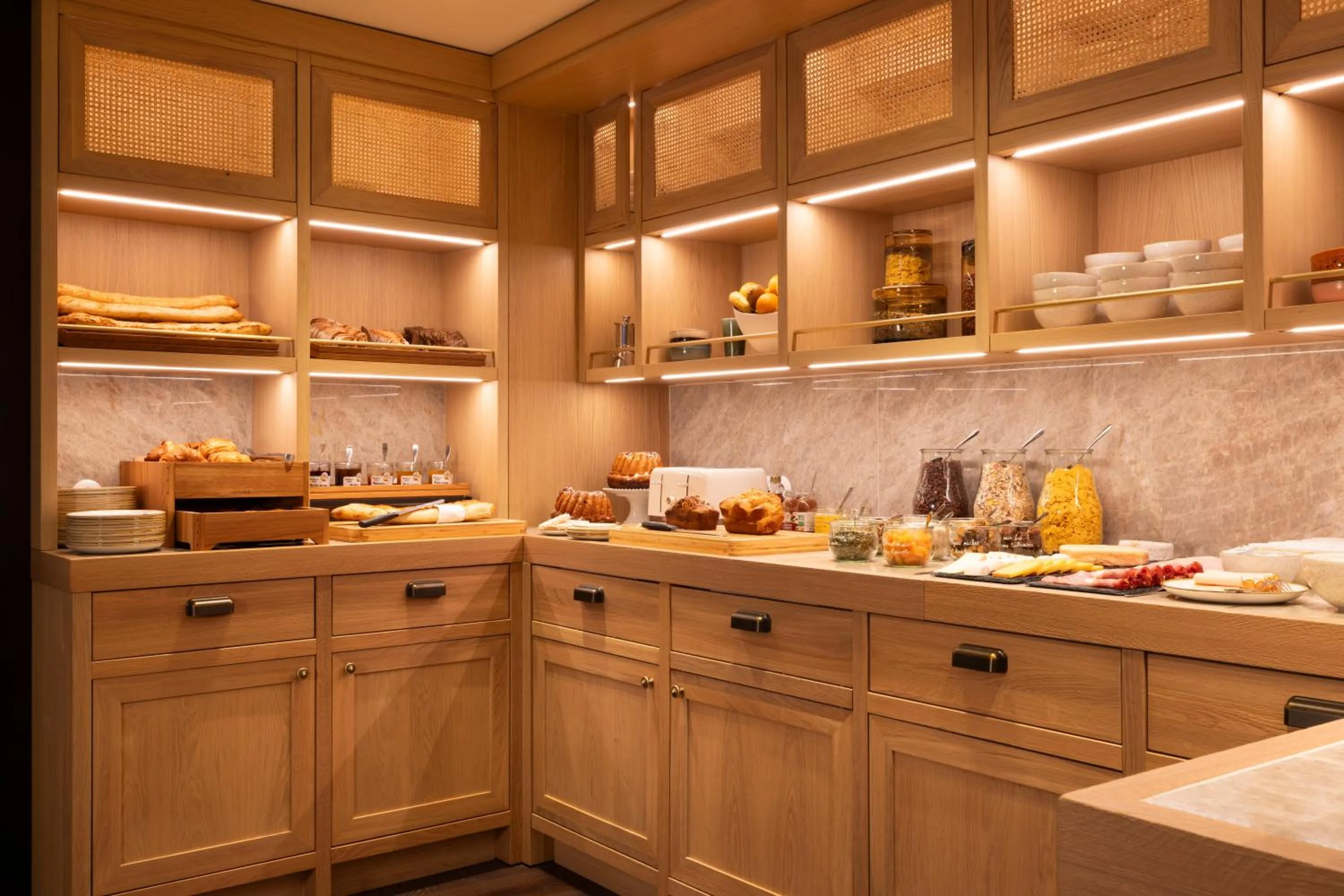 Buffet breakfast in Hotel Le Colombier