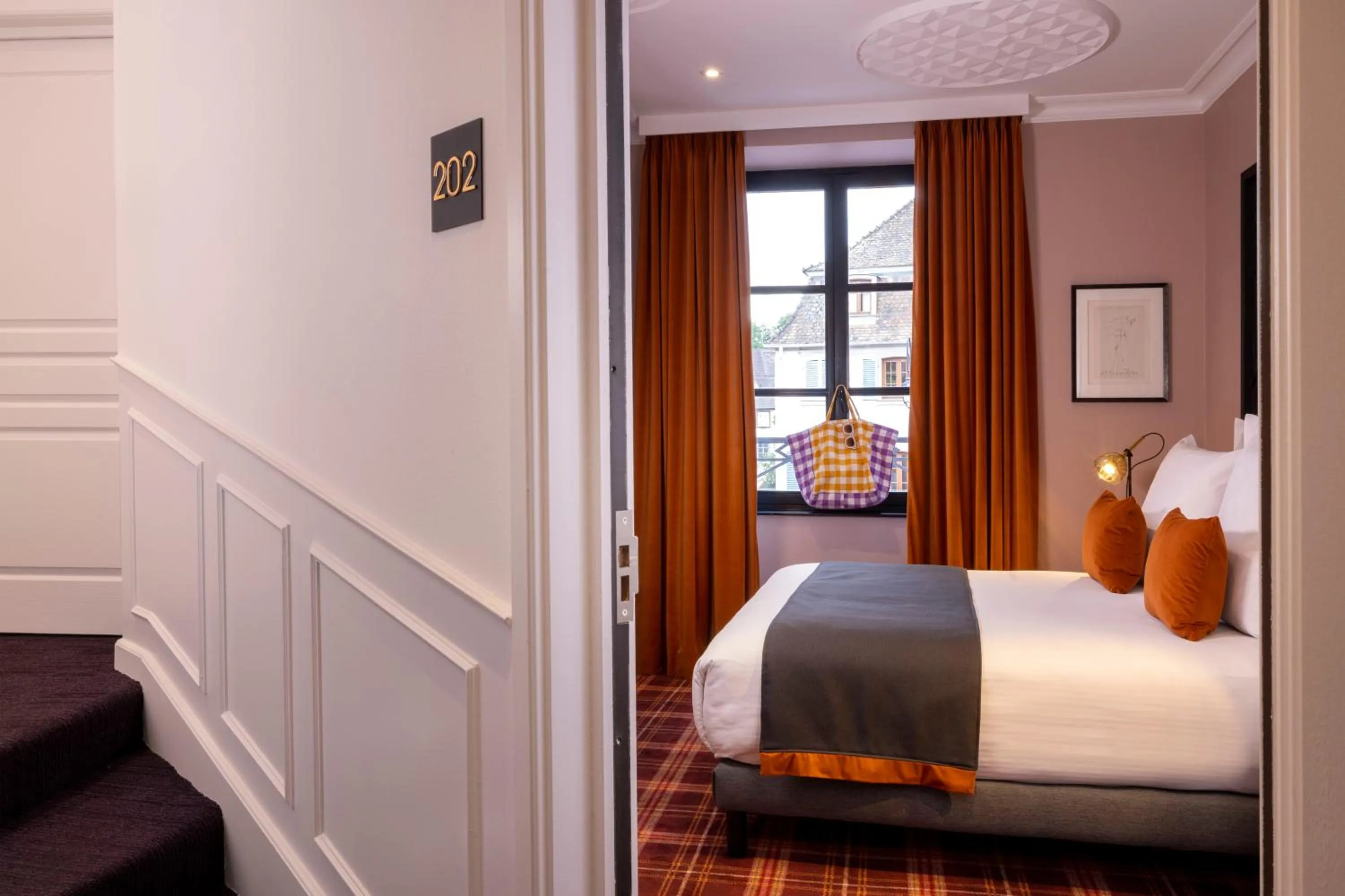 Bed in Hotel Le Colombier