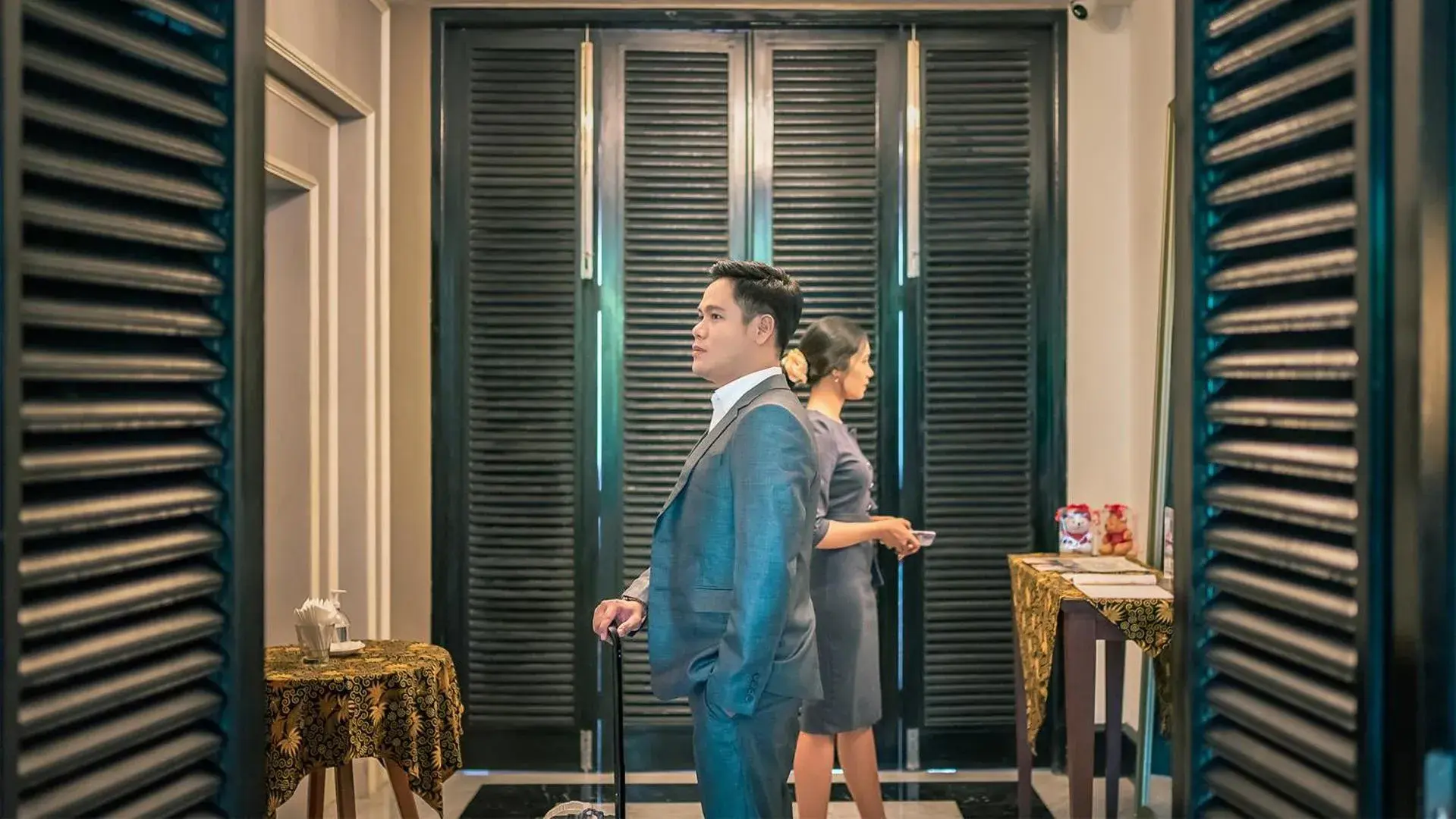 Lobby or reception in Hotel Des Indes Menteng Lobby or reception in Hotel Des Indes Menteng