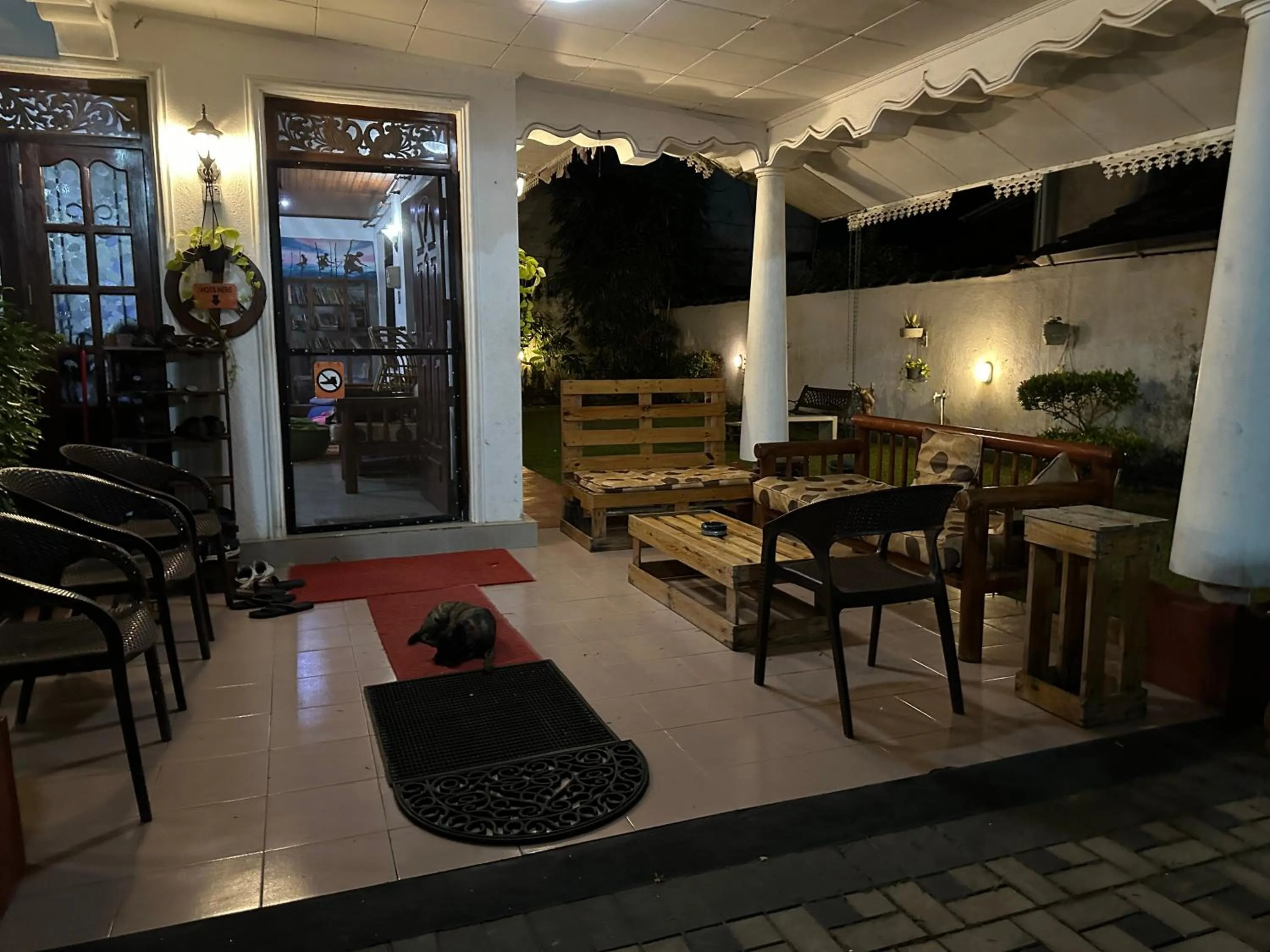 Living room in Sky Hostel Negombo