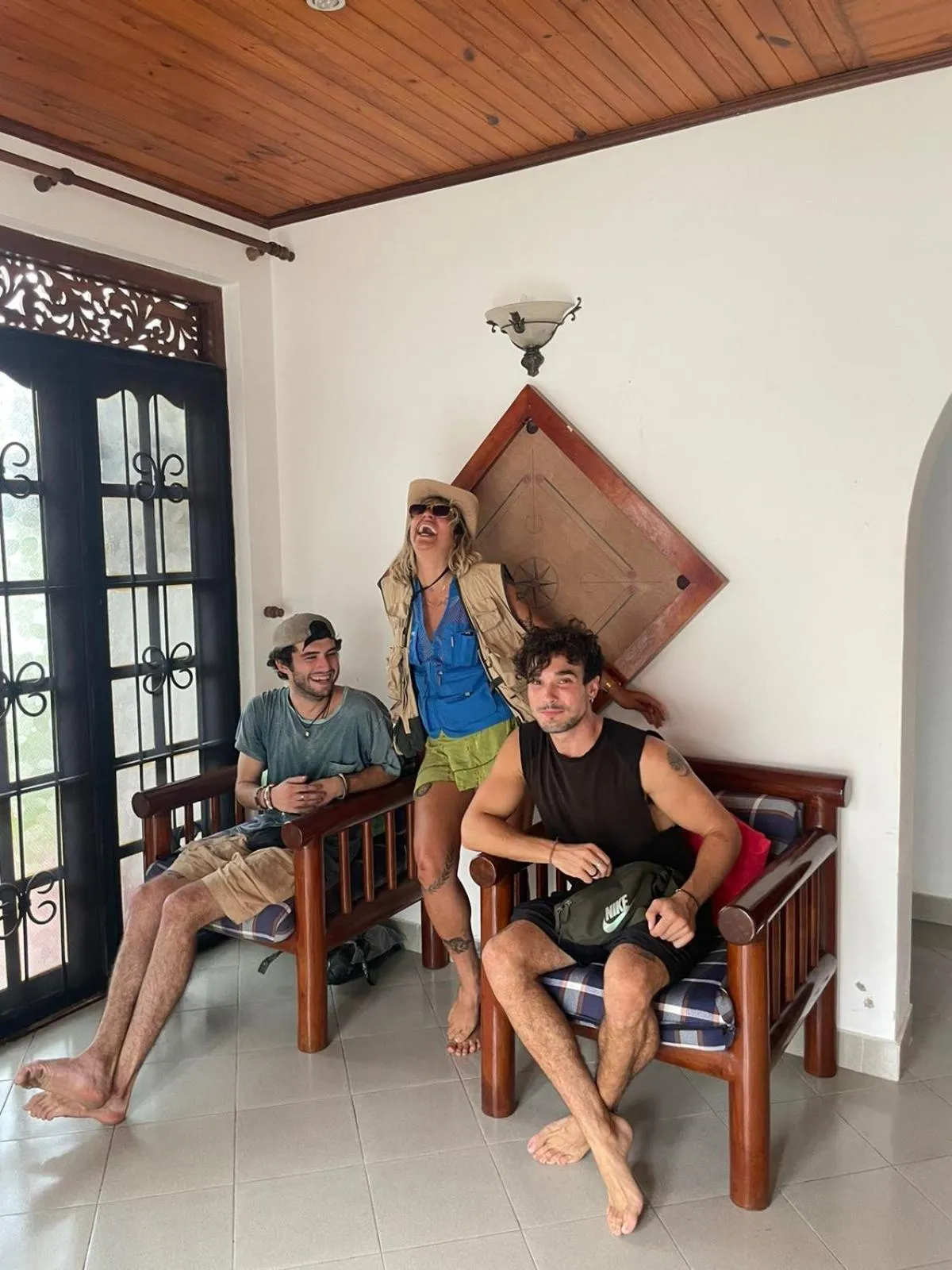 Living room in Sky Hostel Negombo