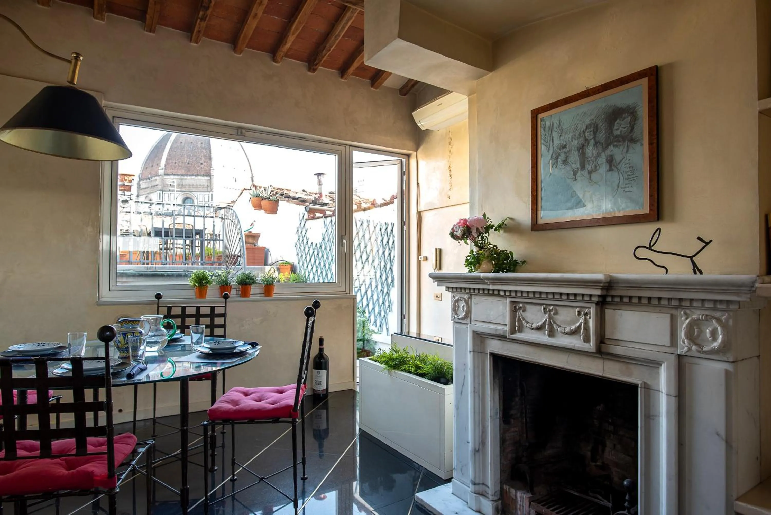 Kitchen or kitchenette in Borgo San Lorenzo Attico Duomo