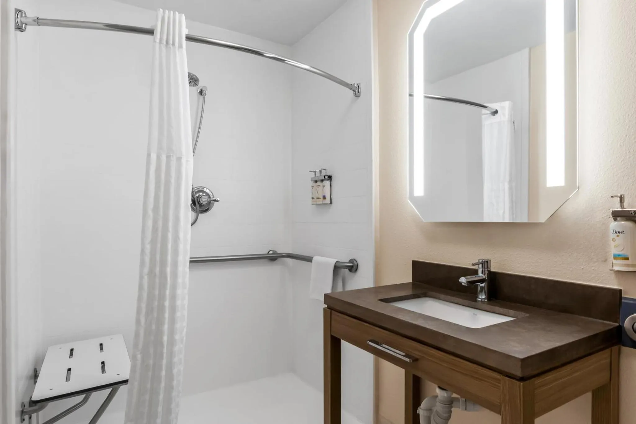 Bathroom in Candlewood Victoria by IHG