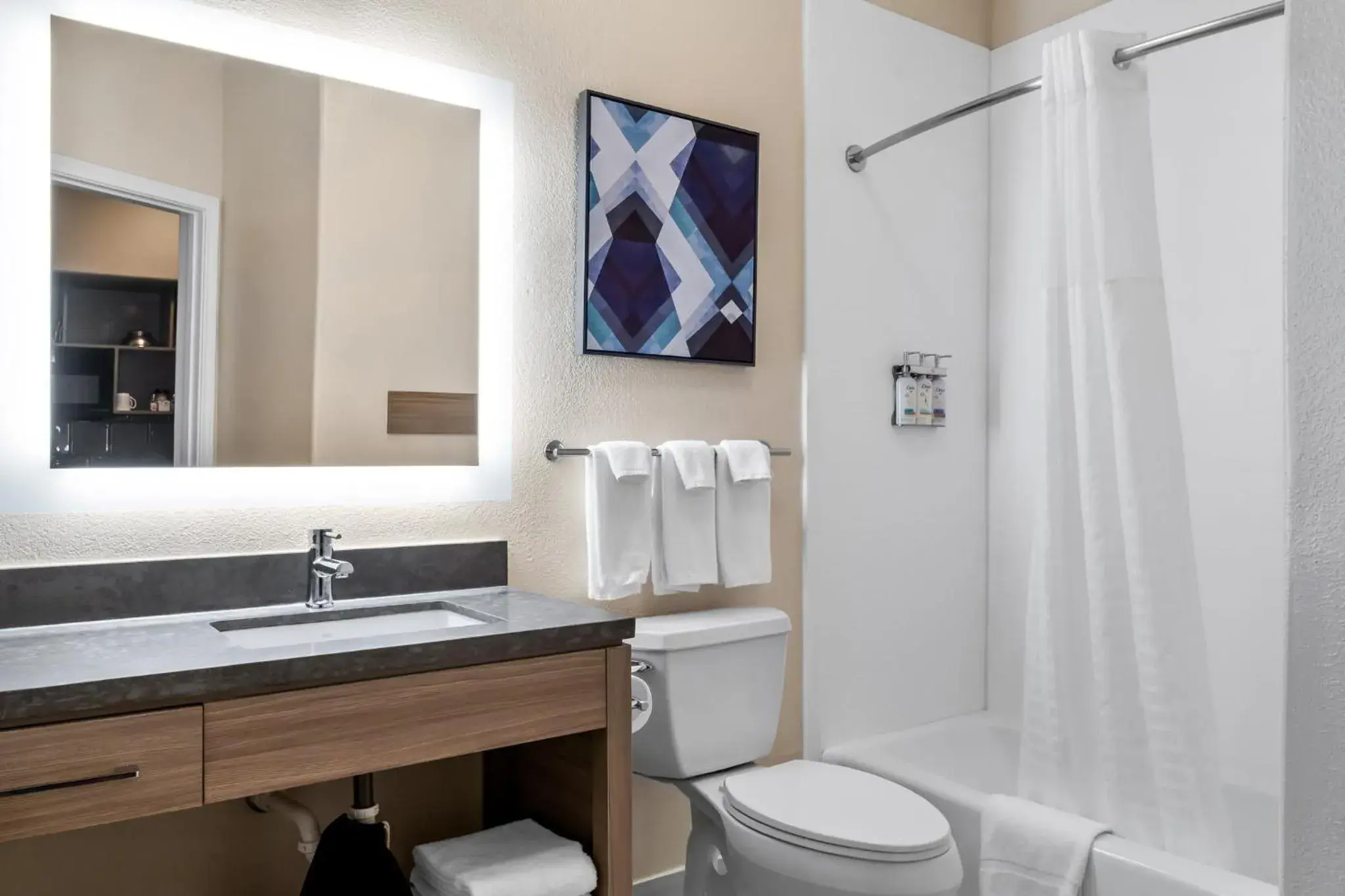 Bathroom in Candlewood Victoria by IHG Bathroom in Candlewood Victoria by IHG