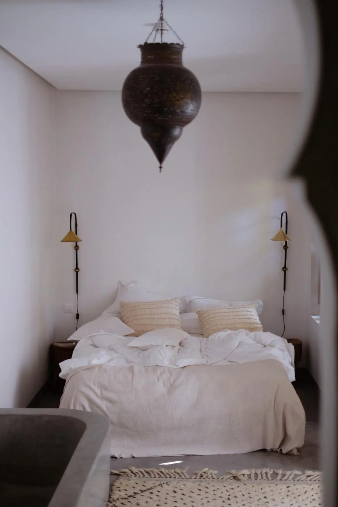Bed in Riad L'Atelier