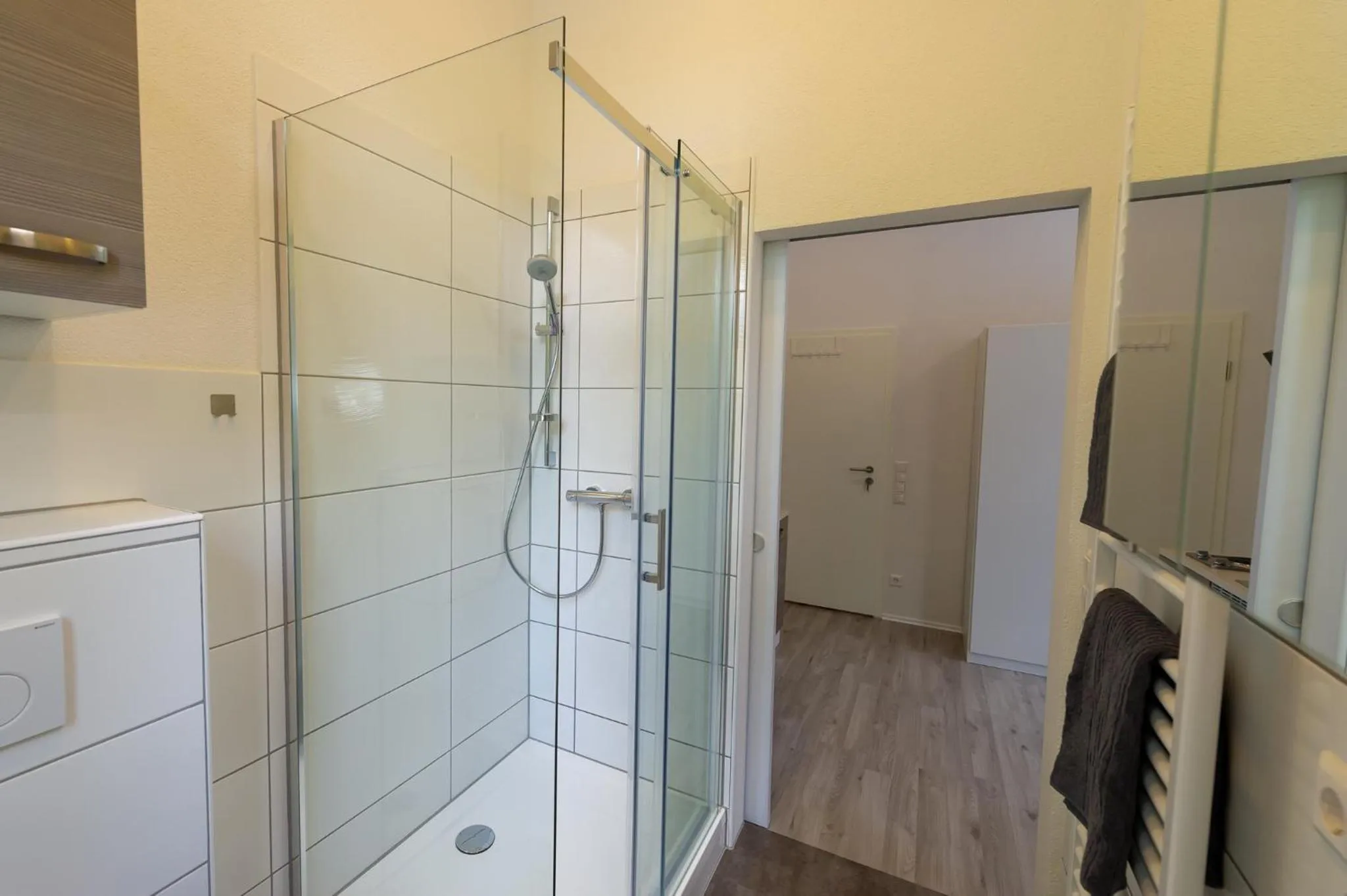 Shower in Appartment Stadtgarten