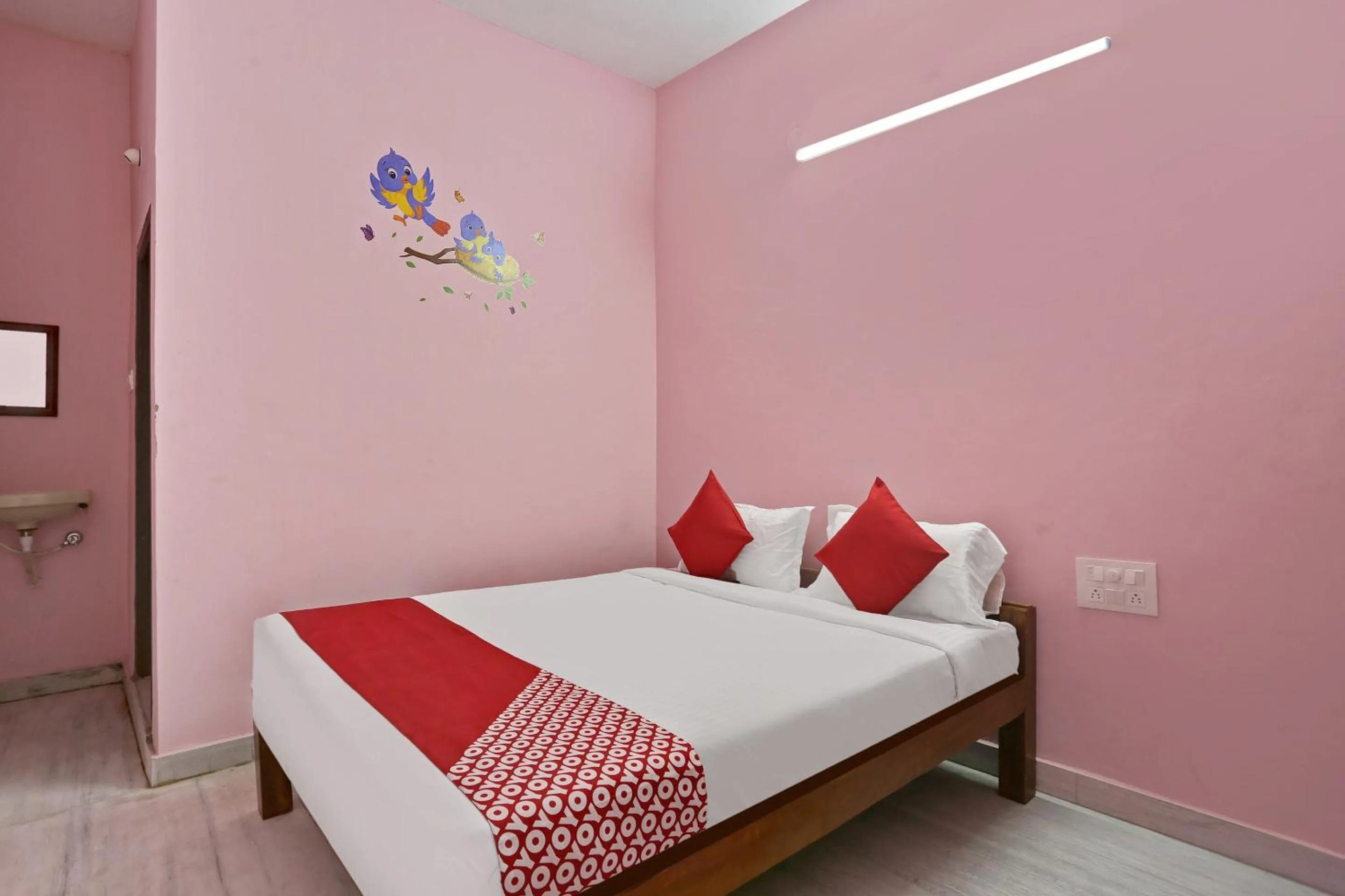 Bedroom, Bed in Hotel O Happi Stay Inn