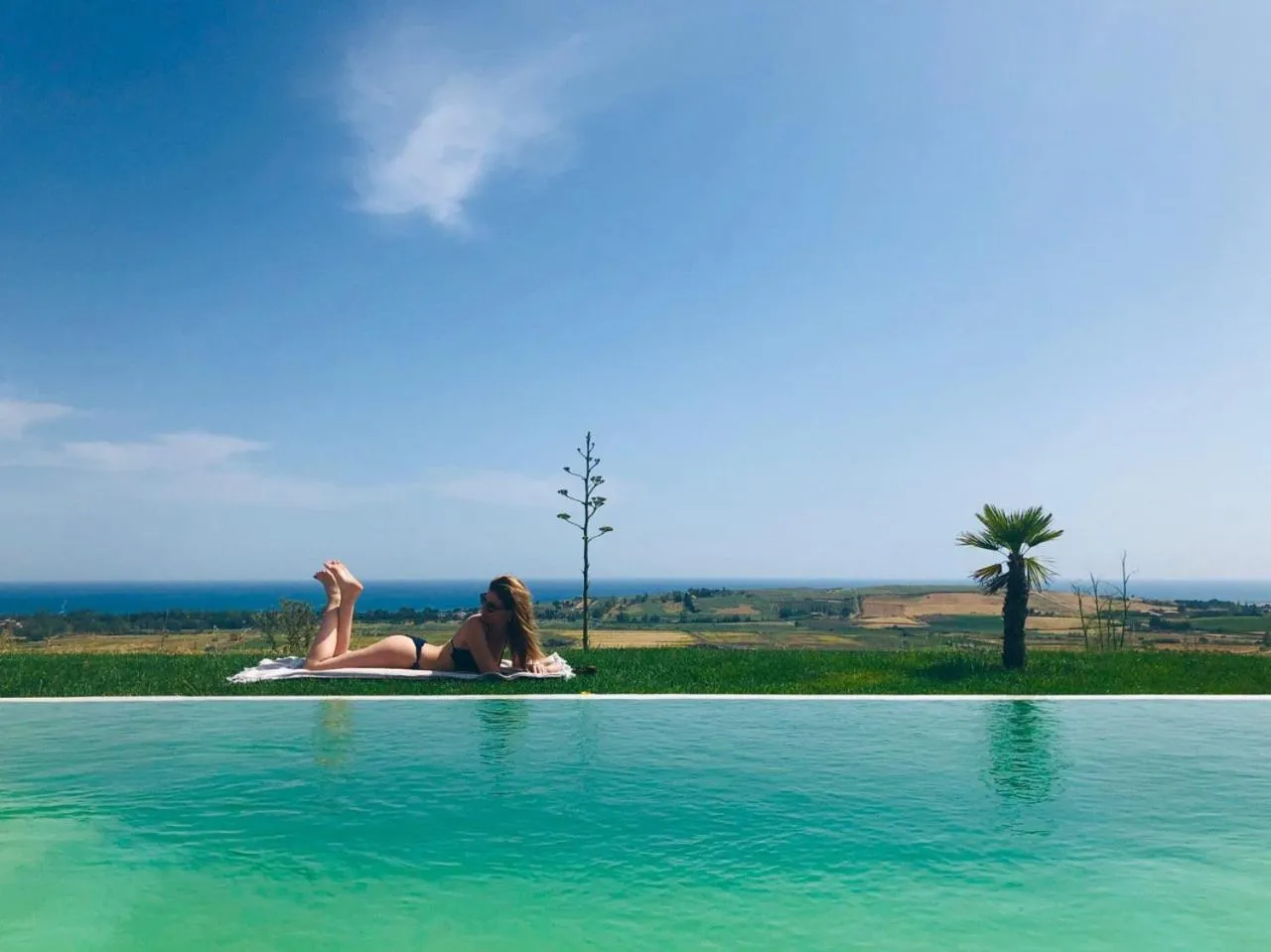 Swimming pool in Torre Bonera. Green Resort