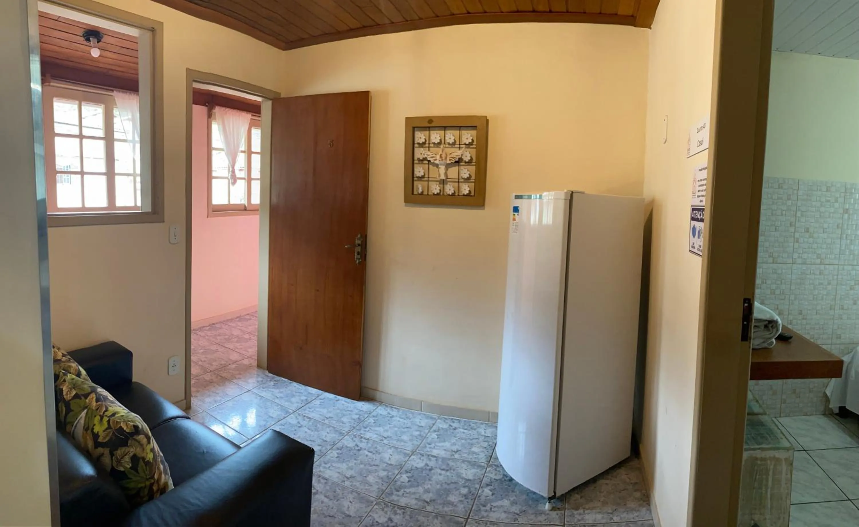 Seating area in Hospedaria Vila Rica - 1 km do centro histórico