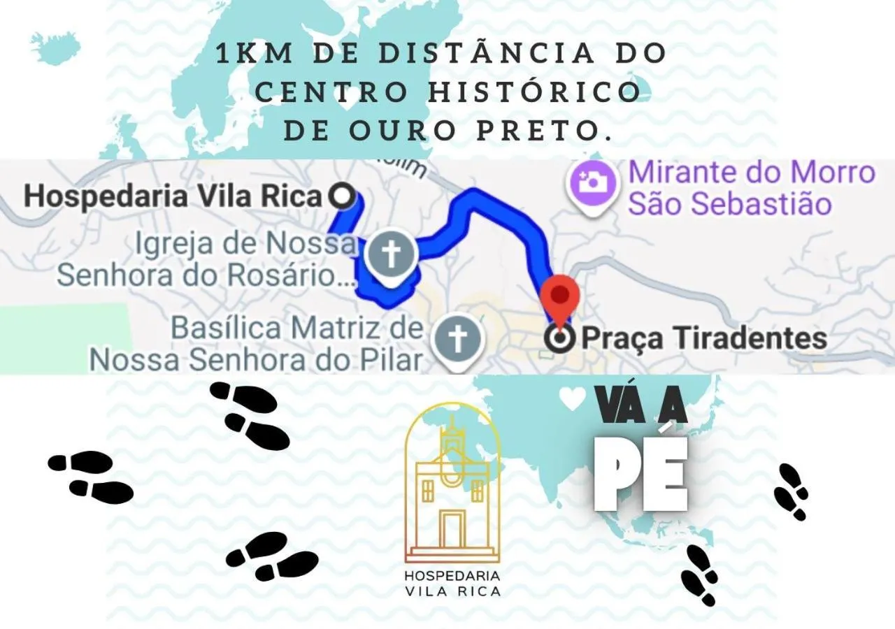 Hospedaria Vila Rica - 1 km do centro histórico