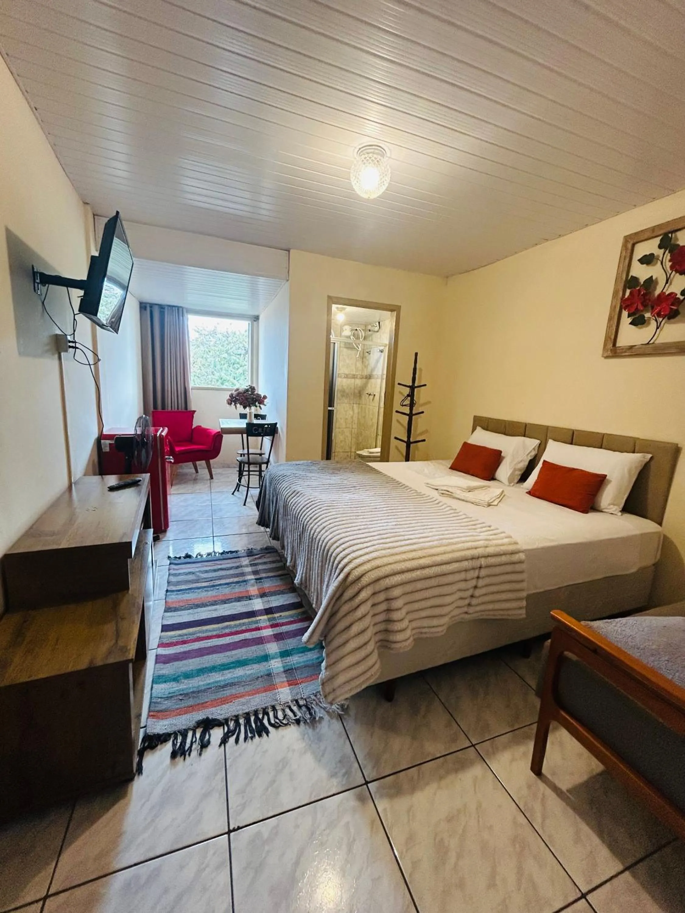 Bedroom, Bed in Hospedaria Vila Rica - 1 km do centro histórico