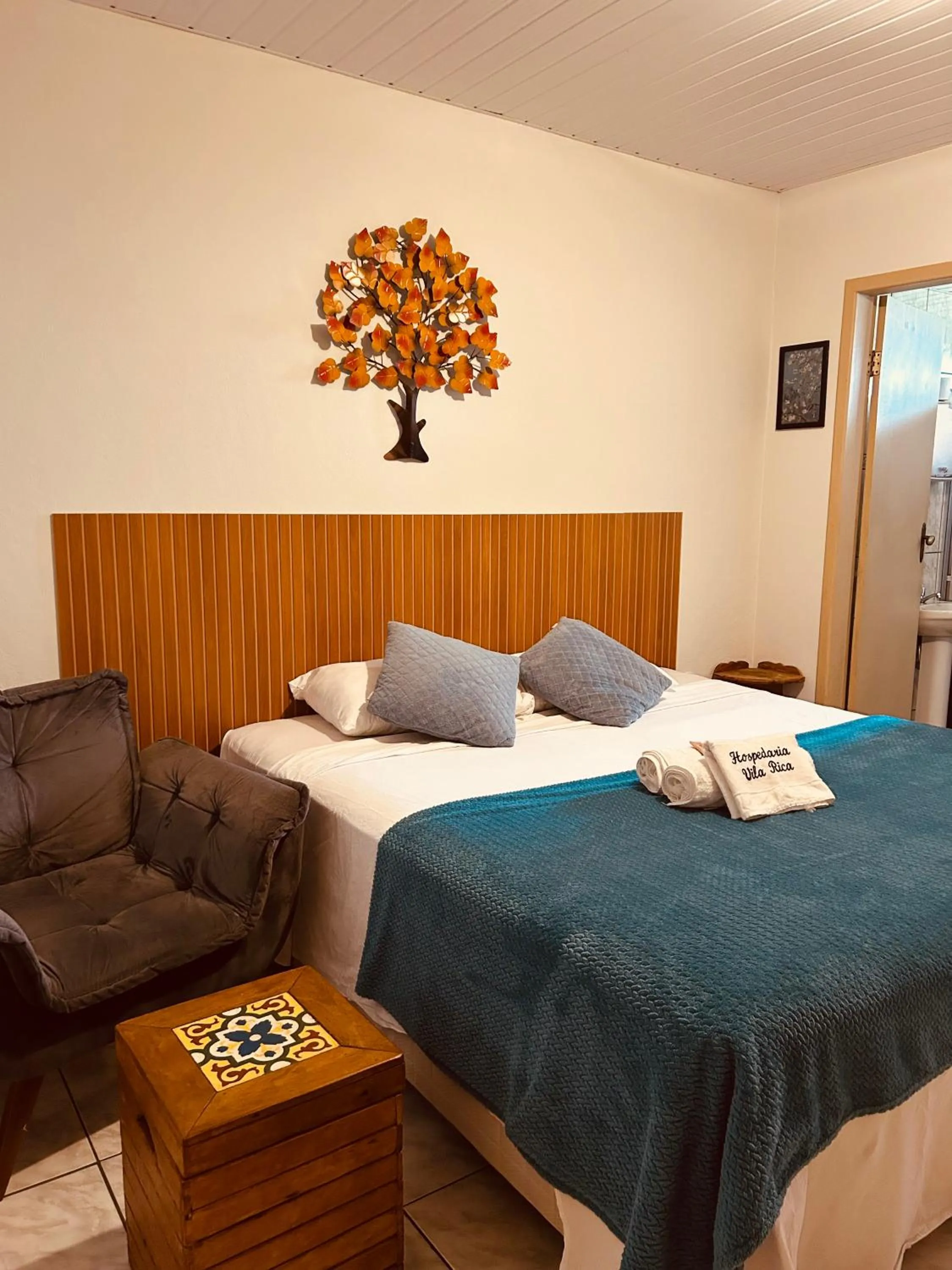 Bed in Hospedaria Vila Rica - Pousada a 1 km do Centro Histórico