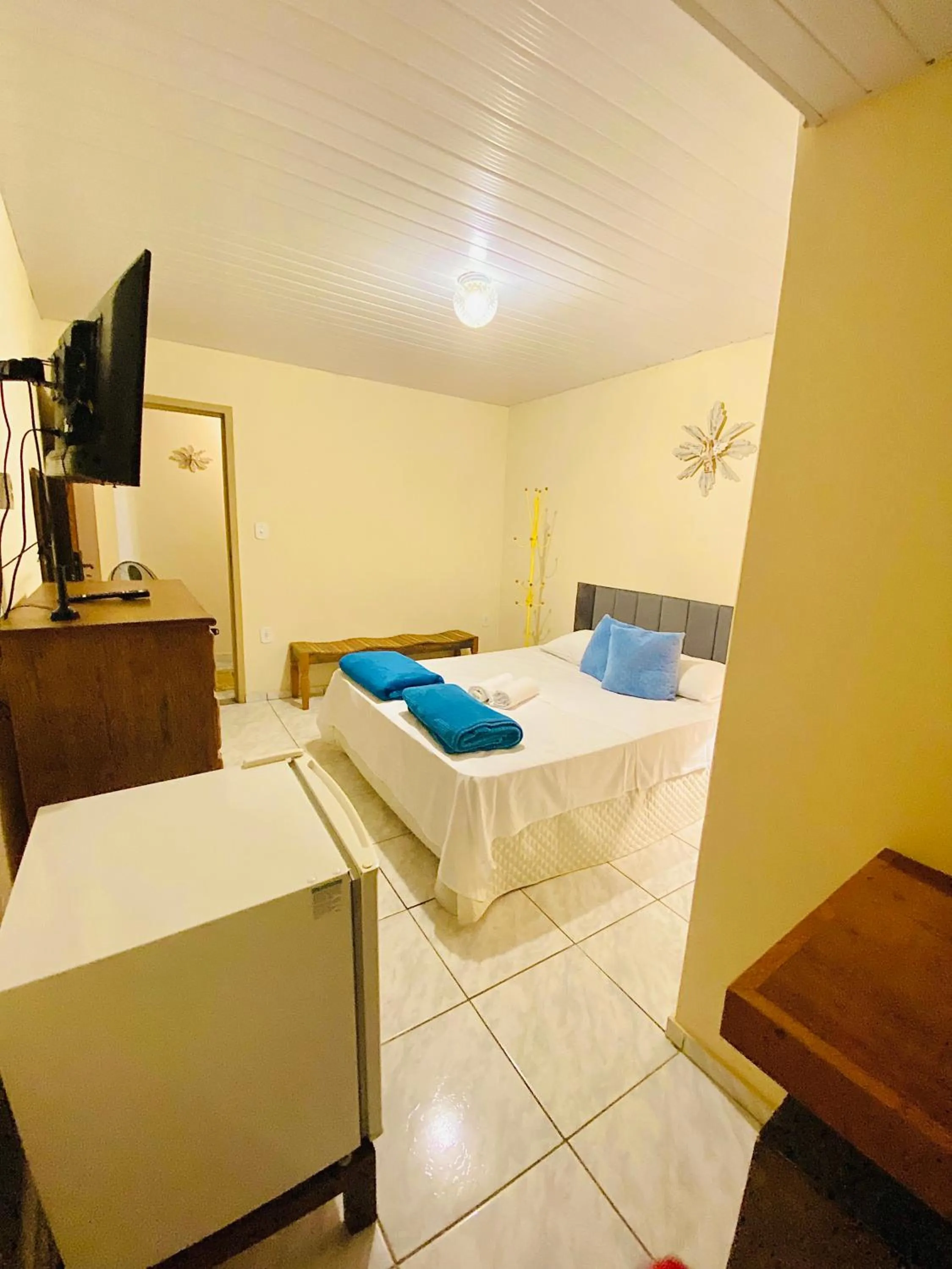 Bedroom, Bed in Hospedaria Vila Rica - 1 km do centro histórico