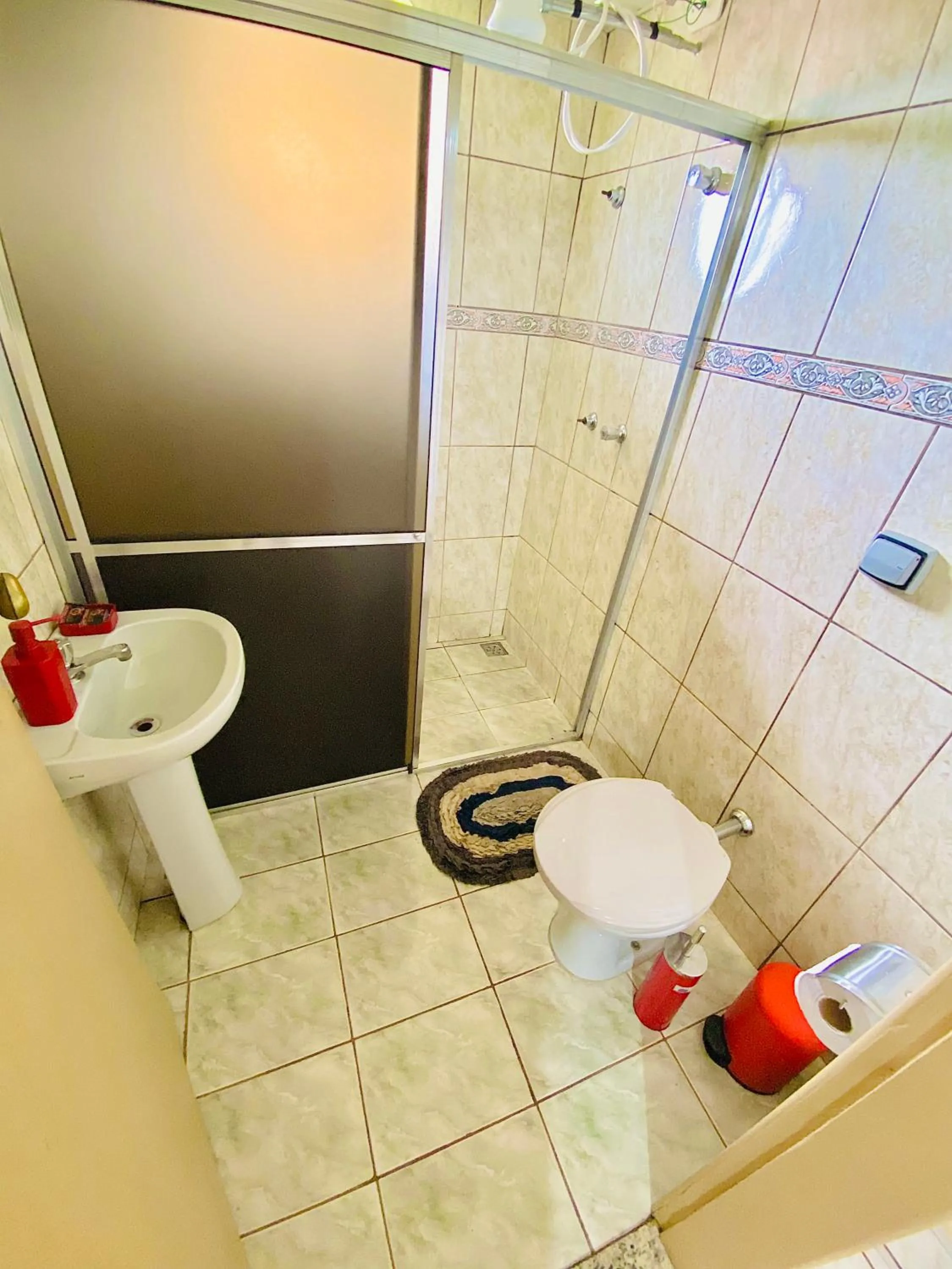 Bathroom in Hospedaria Vila Rica - 1 km do centro histórico