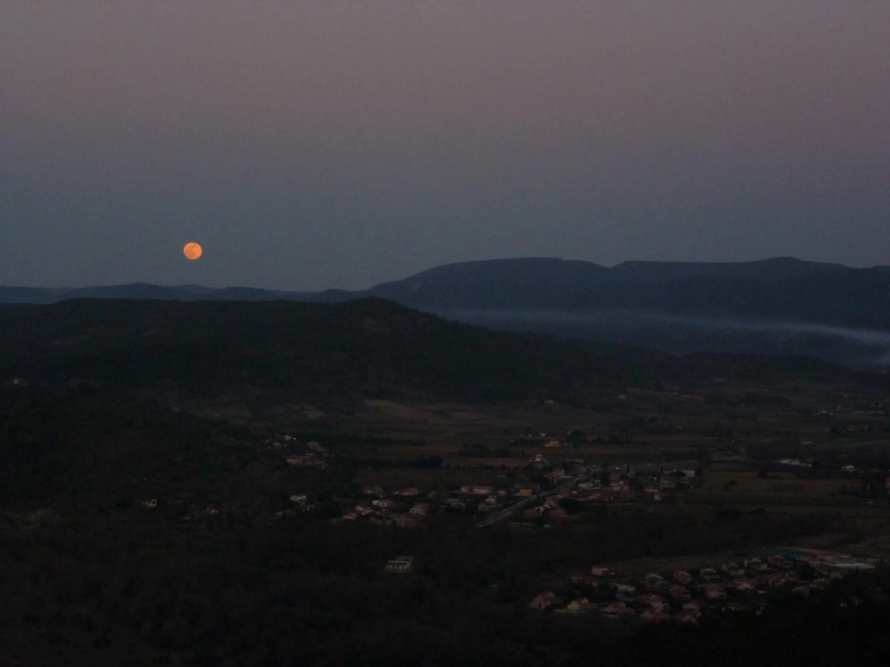 Natural landscape in le rocher de Sampzon