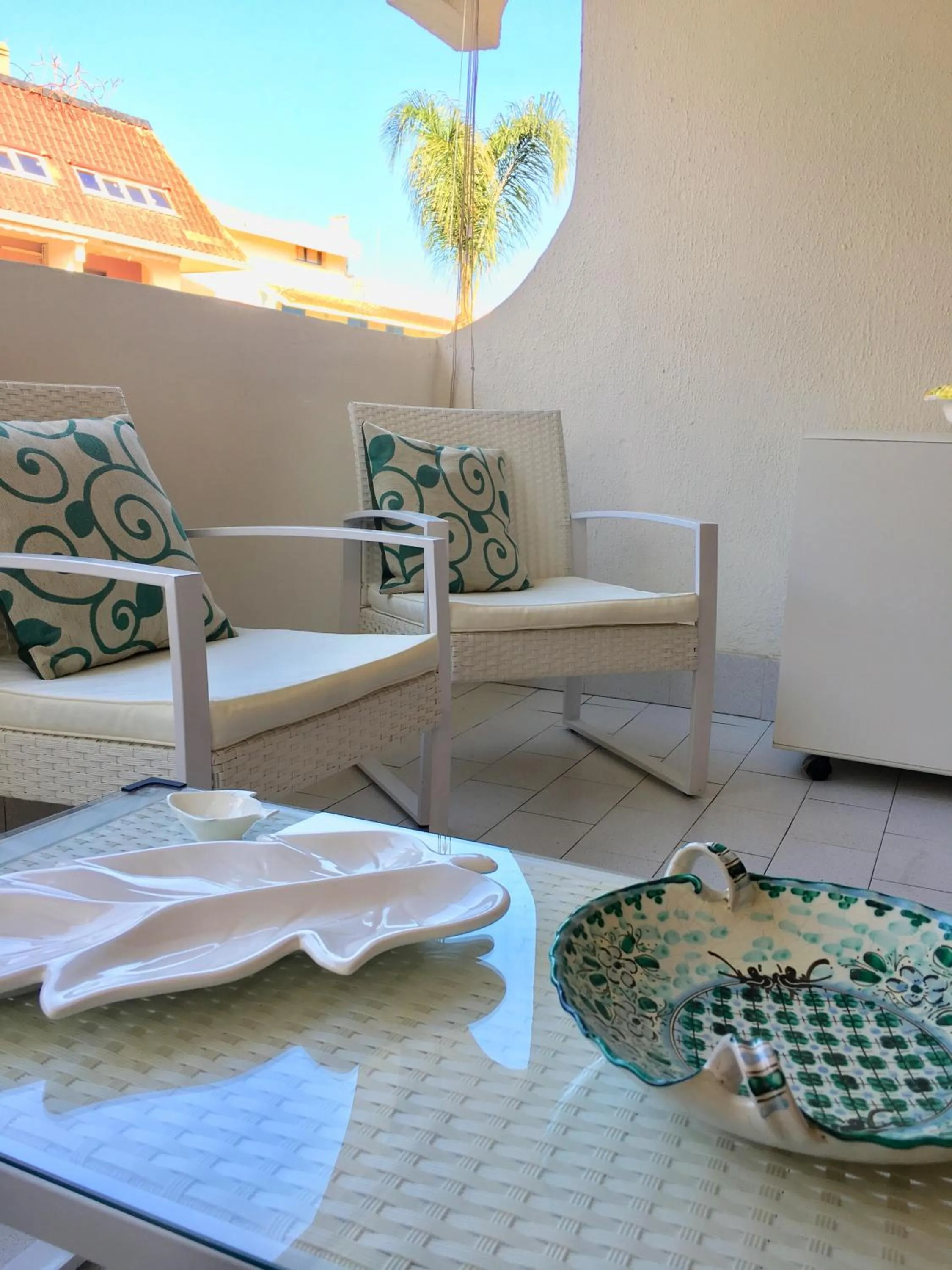 Balcony/Terrace in Baia degli Dei - Living La Nike