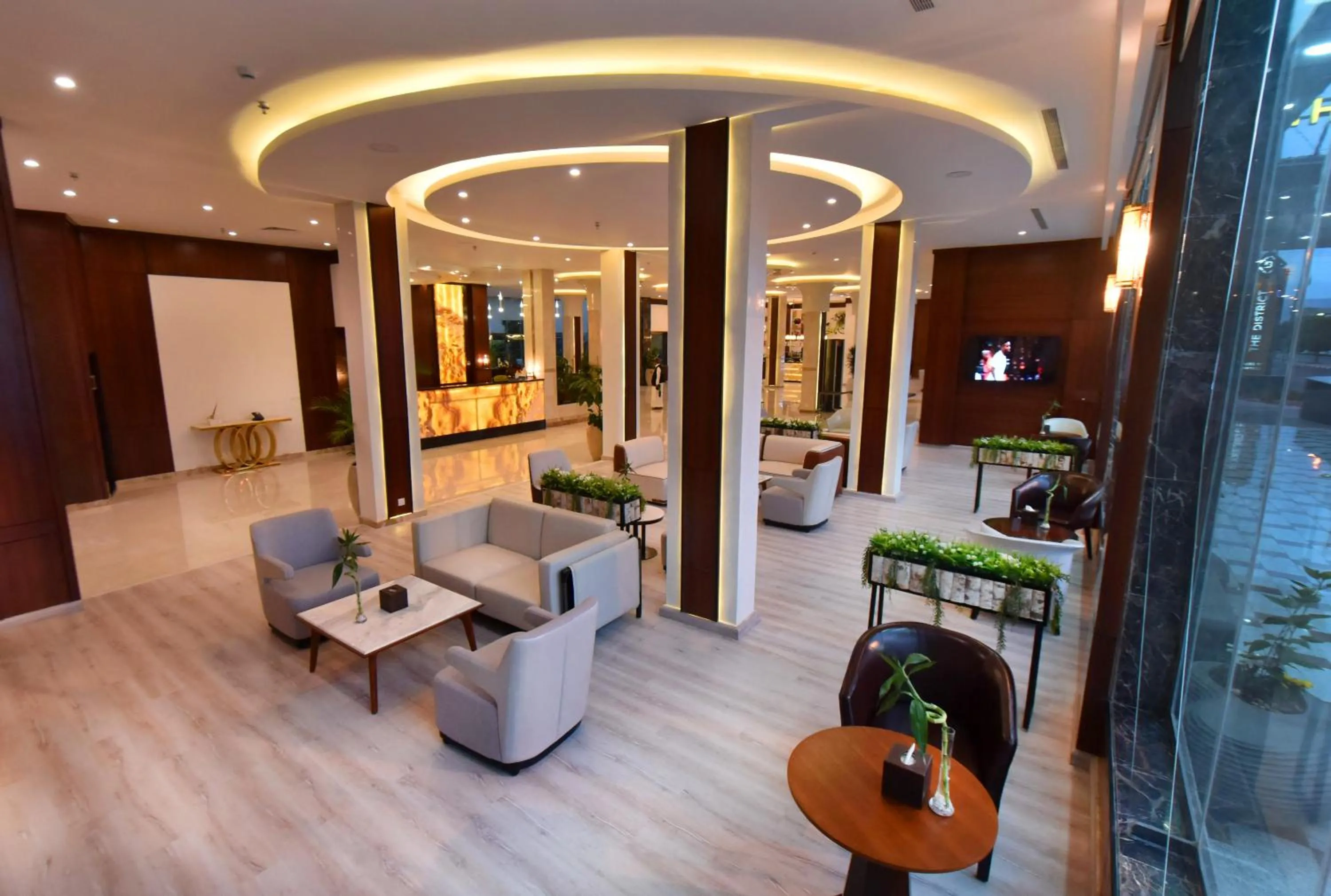 Lobby or reception in The District Hotel Najran