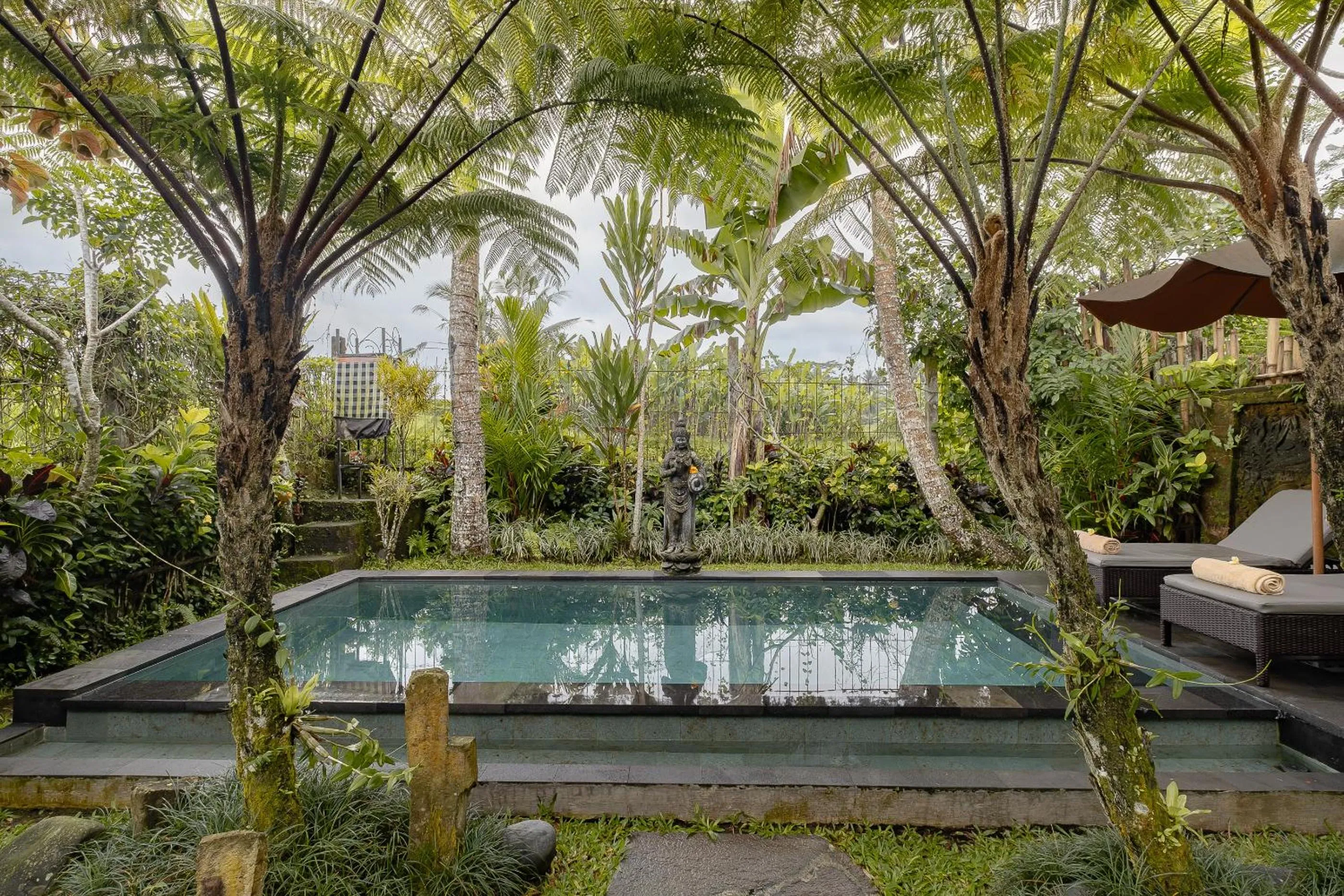 Garden view in Moringa Ubud Villa