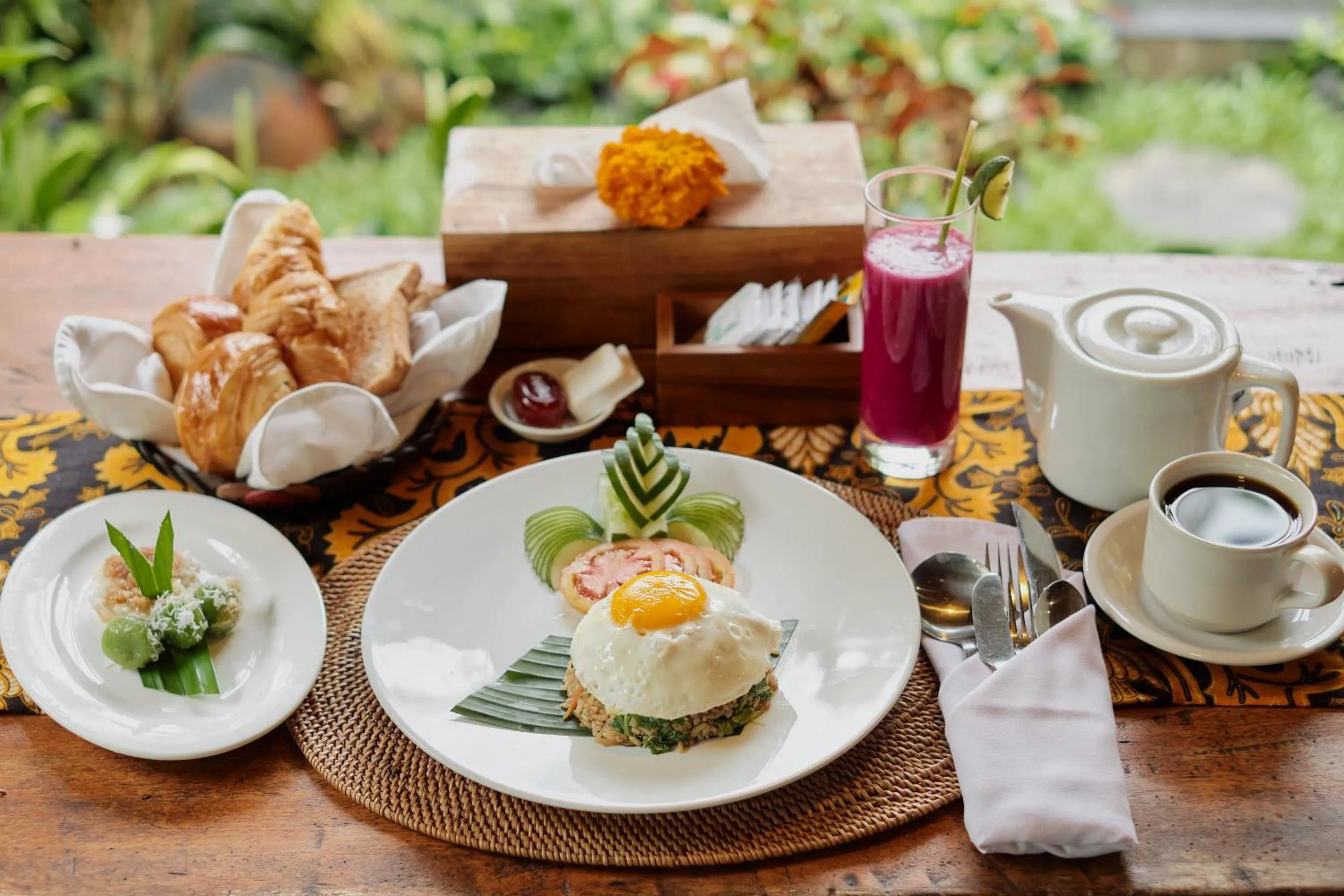 Breakfast in Moringa Ubud Villa