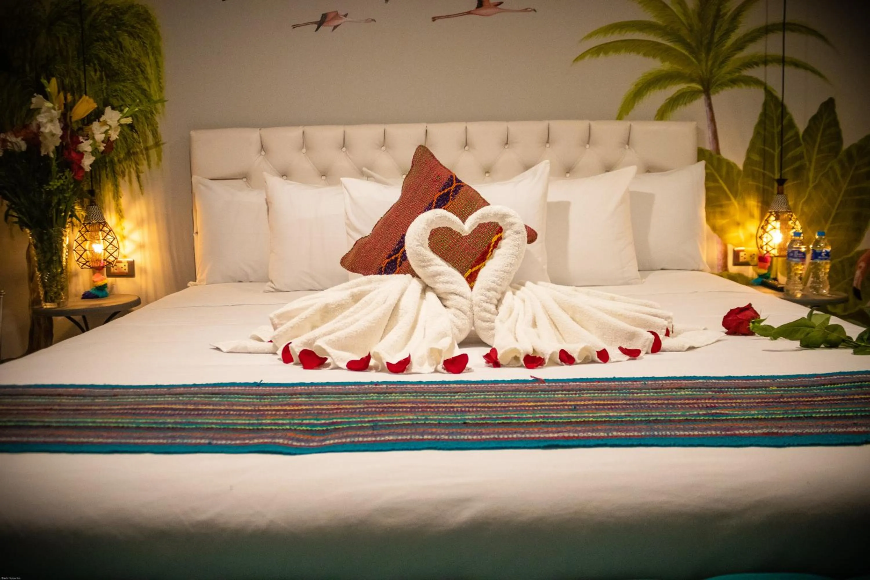 Bed in Home Garden Hotel