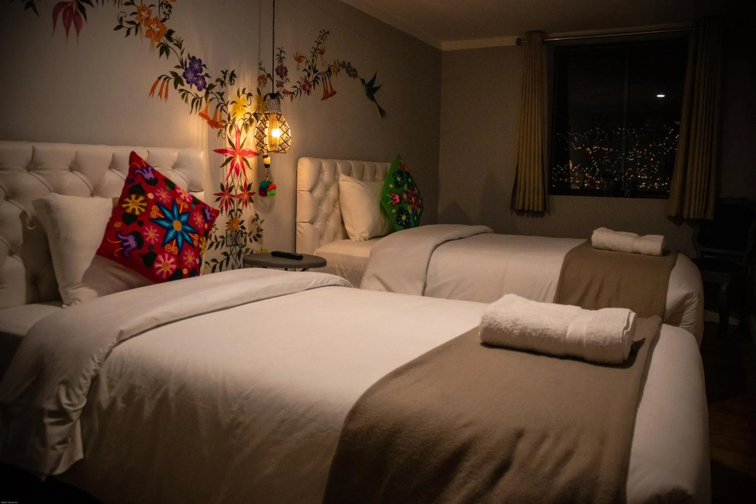 Bed in Home Garden Hotel