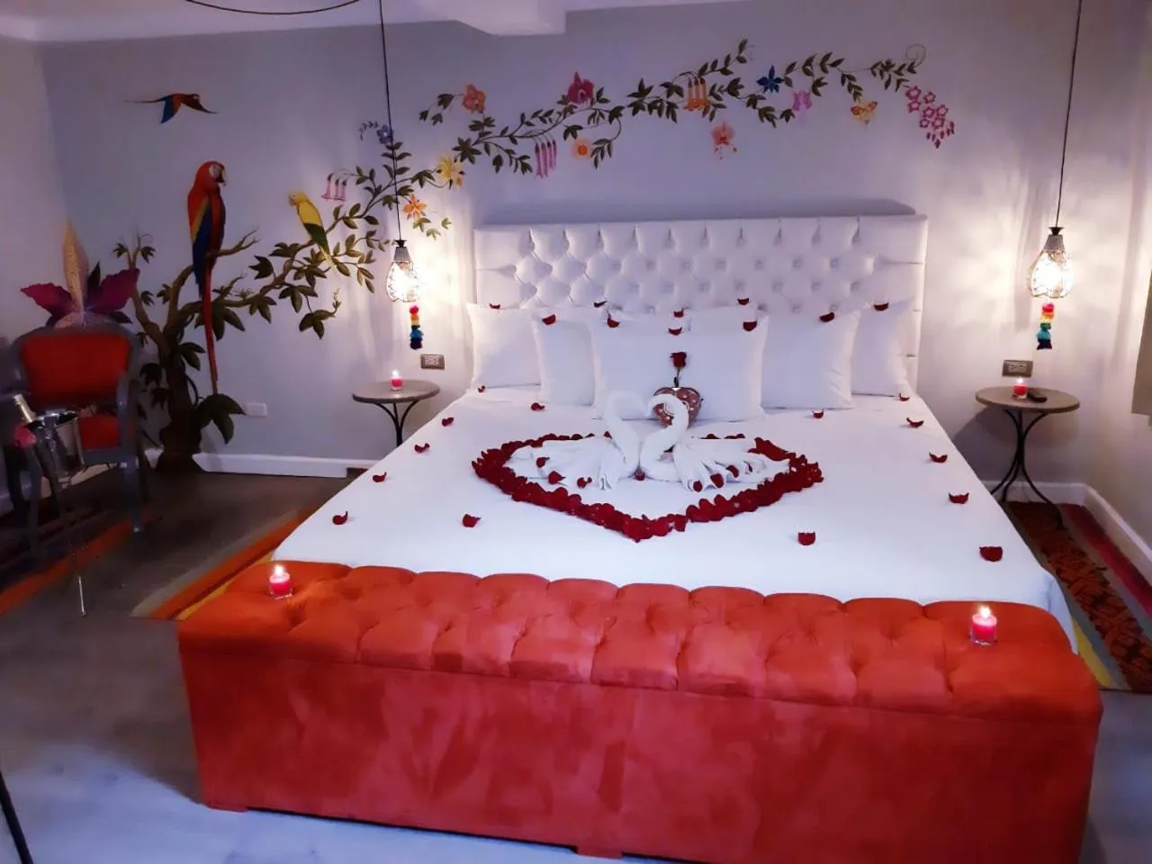 Bed in Home Garden Hotel